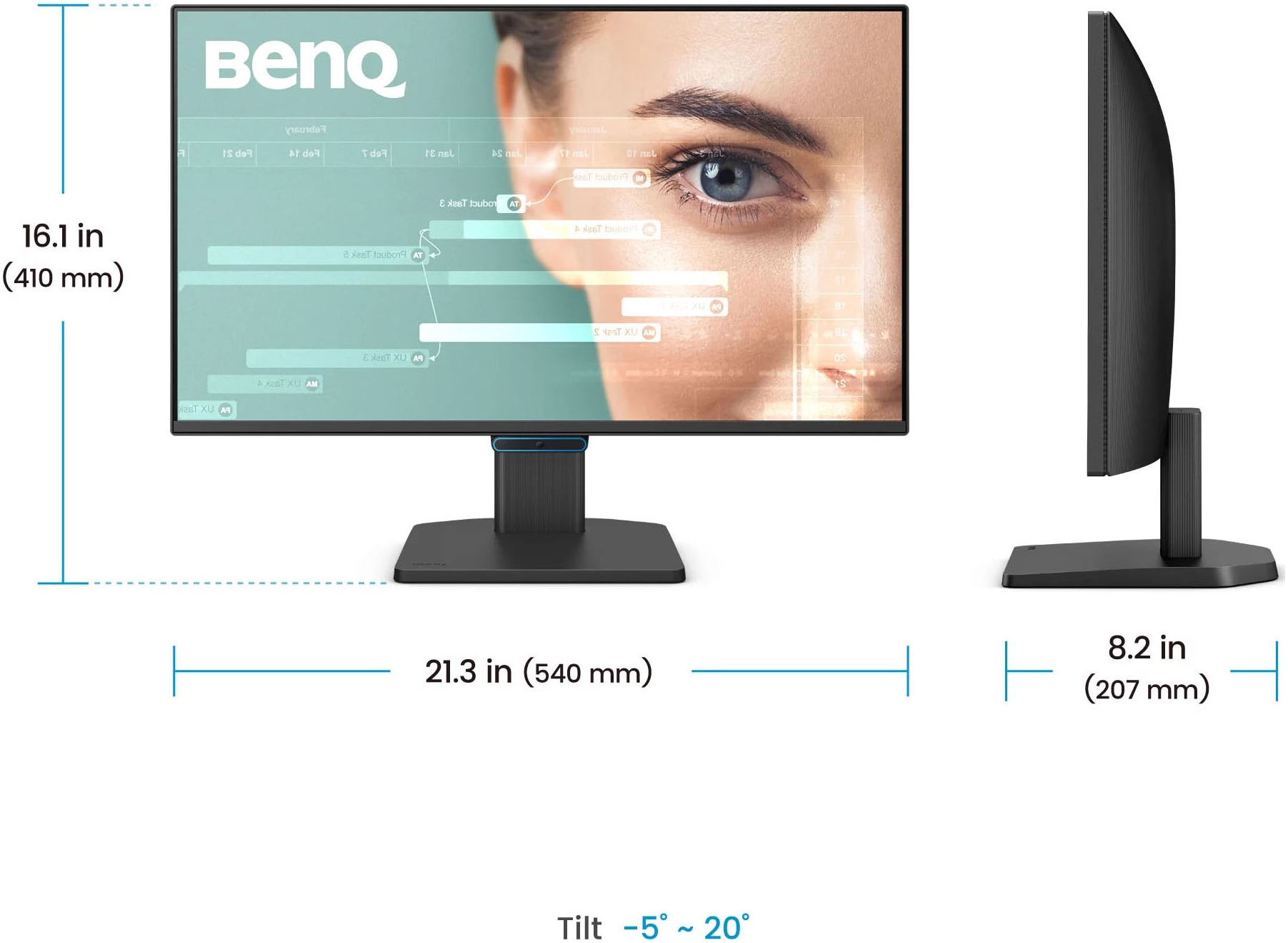 BenQ LED-Monitor »GW2490C« 61 cm/24 ″  1920 x 1080 px Full HD 5 Reaktionszeit 144 Hz