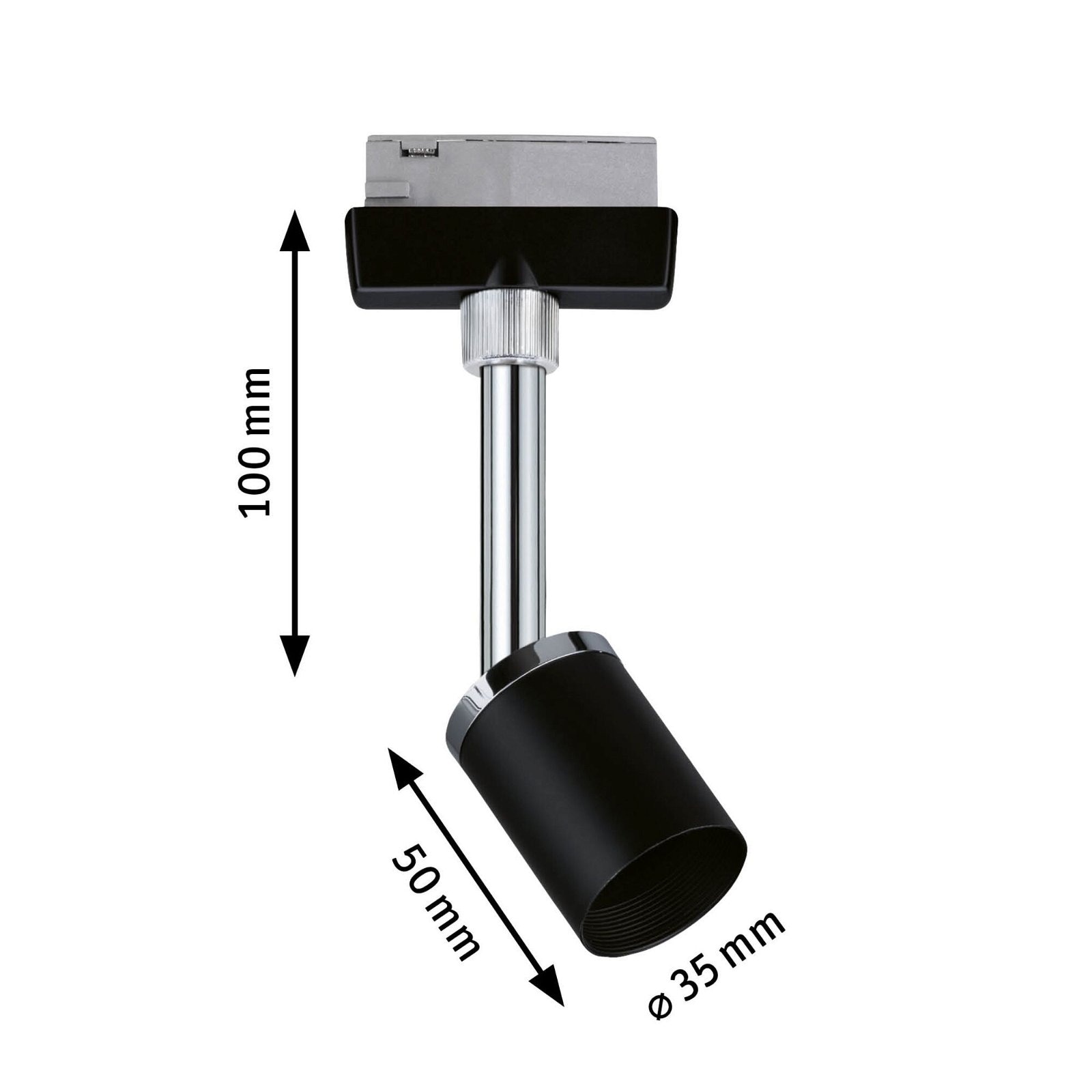 Paulmann Schienensystem-Leuchten »URail Schienenspot Pure II Einzelspot GU10 max. 10W 230V«, dimmbar 230V
