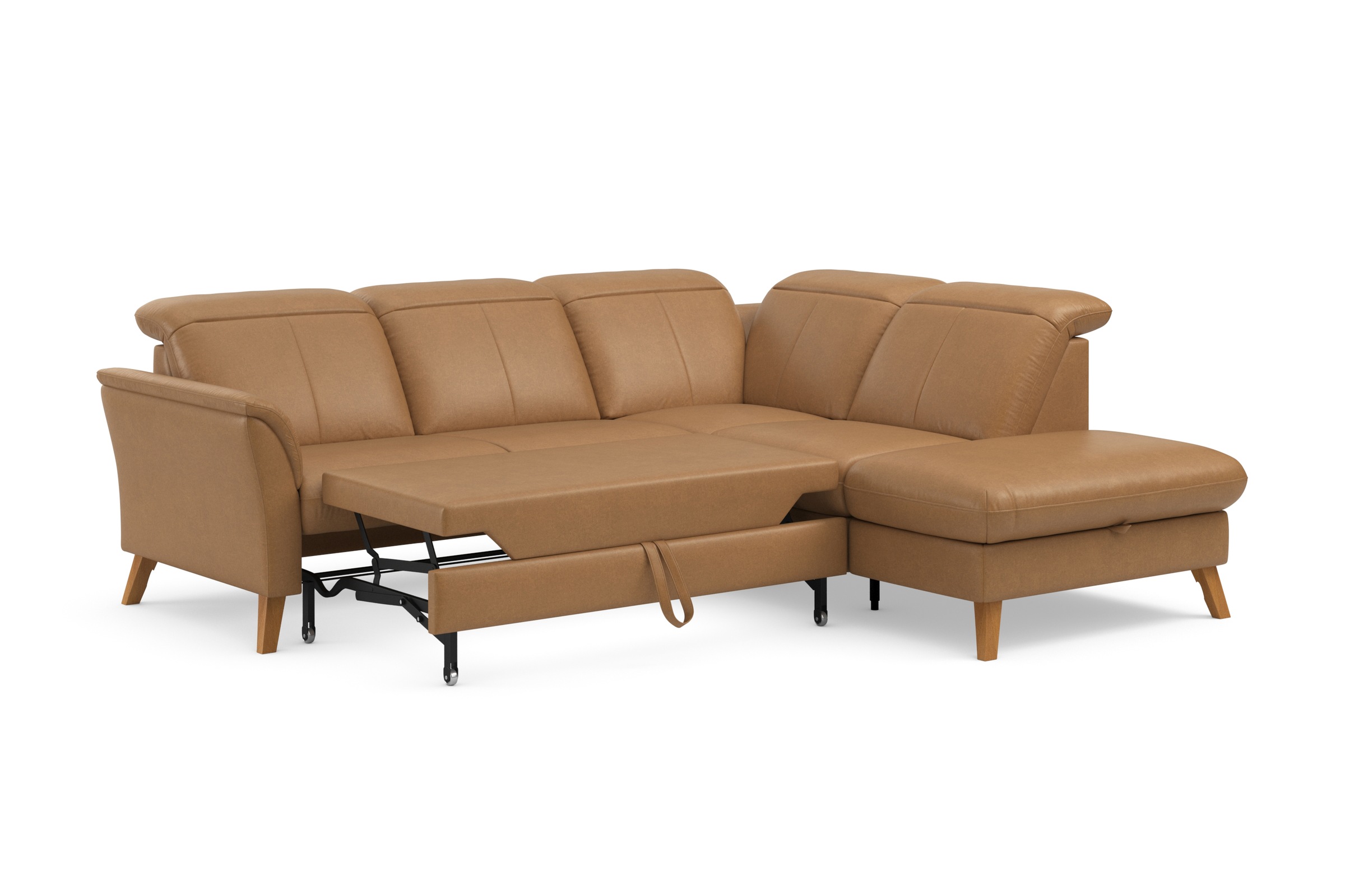 sit&more Ecksofa »Romero L-Form«, wahlweise mit oder ohne TV-Funktion, Bettfunktion, Bettkasten