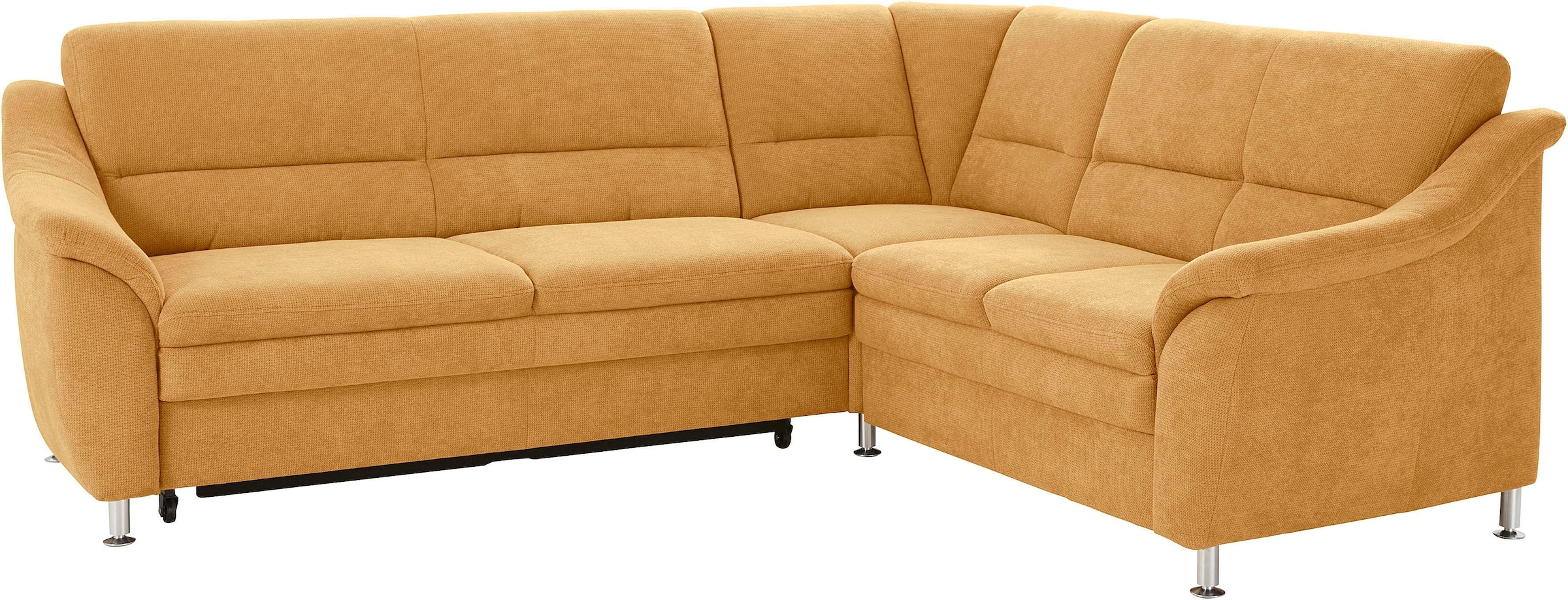 sit&more Ecksofa »Cardoso L-Form«, mit Federkern, wahlweise mit Bettfunktion und Schubkasten