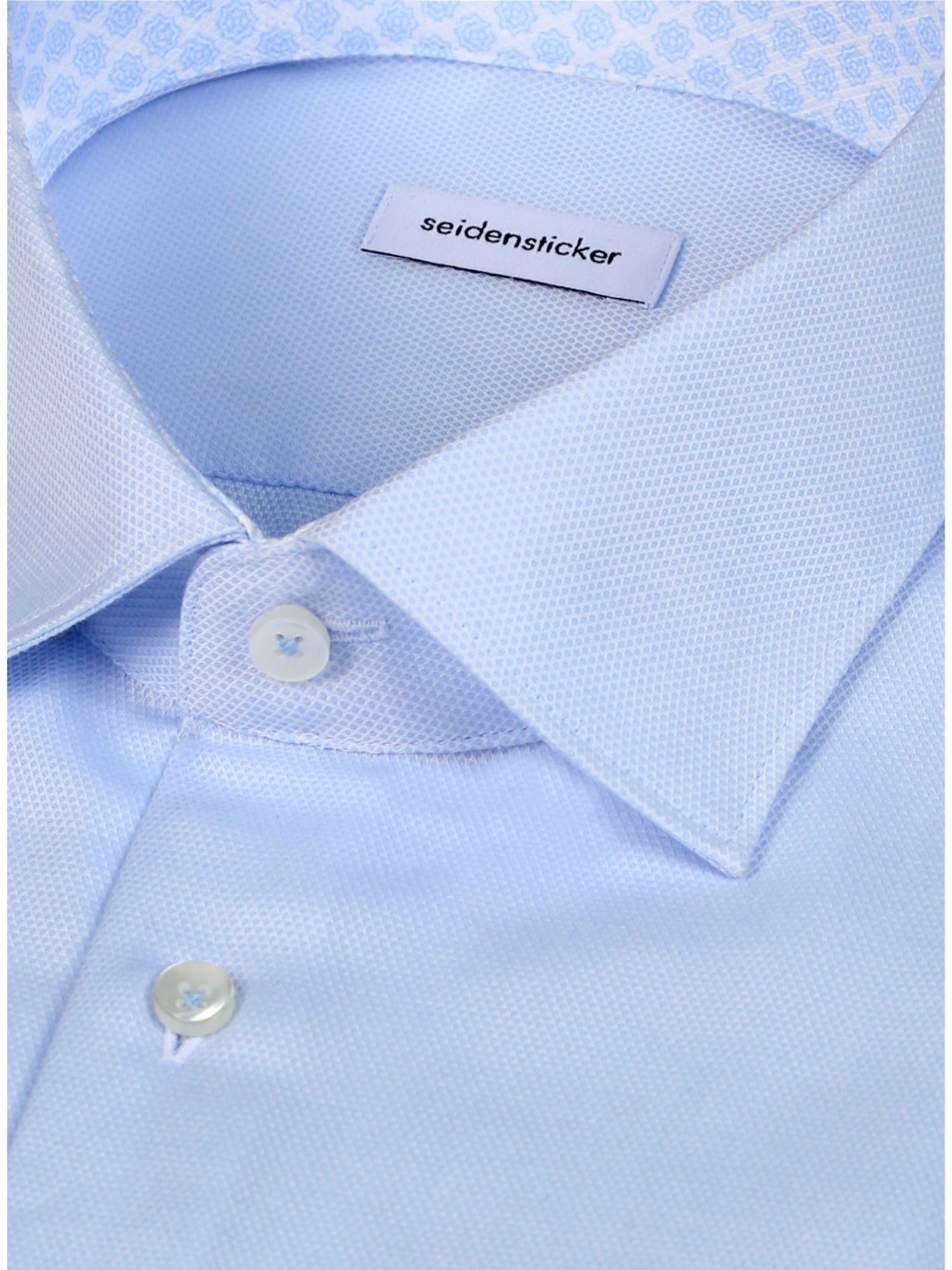 seidensticker Businesshemd »Schwarze Rose« Slim 1/1 Extra lang Kentkragen Struktur