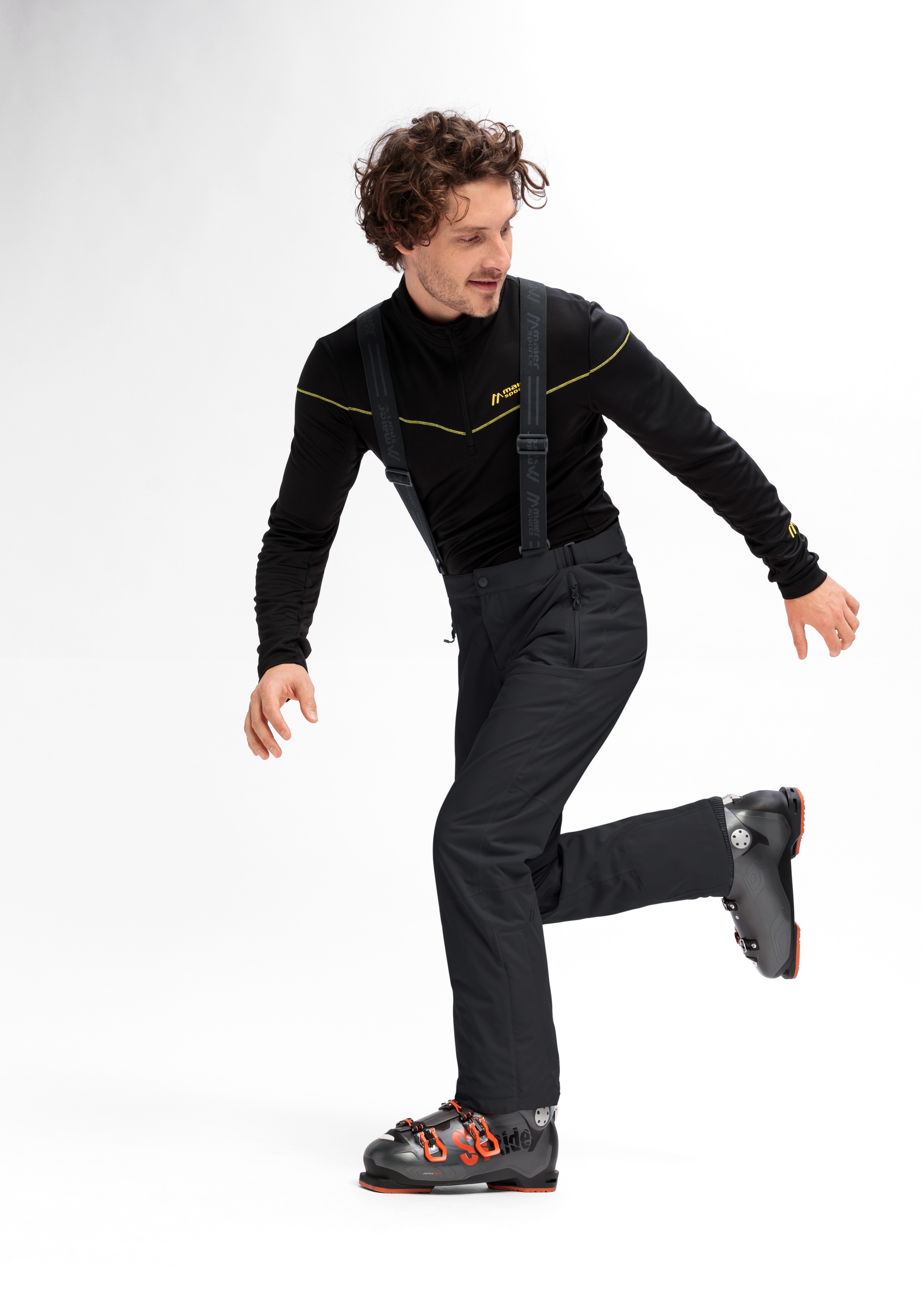 Maier Sports Skihose »Anton Light 2.0«, Herren Schneehose mit Hosenträgern, wind/wasserdicht, Regular Fit