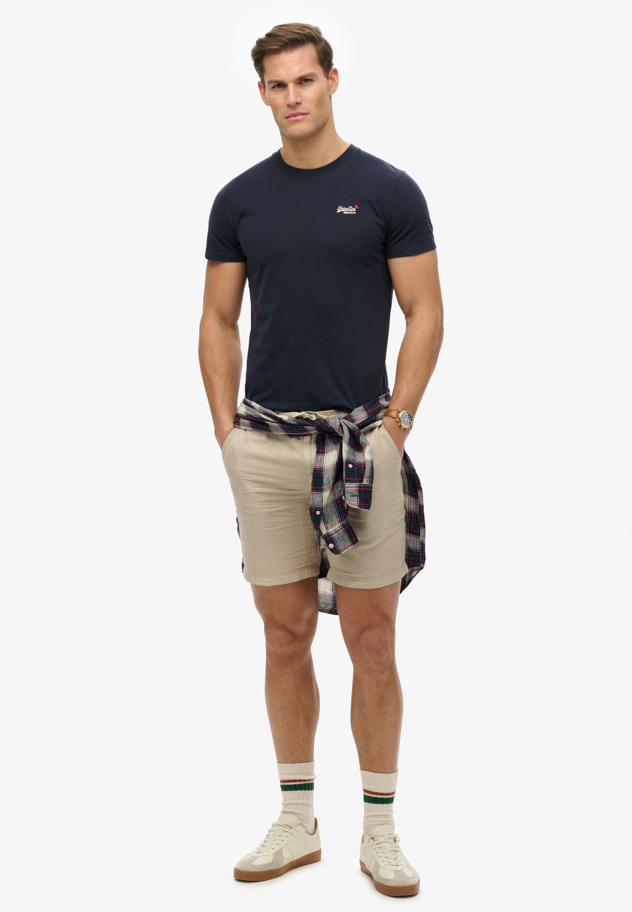 Superdry Rundhalsshirt »ESSENTIAL CONTRAST EMB TEE«