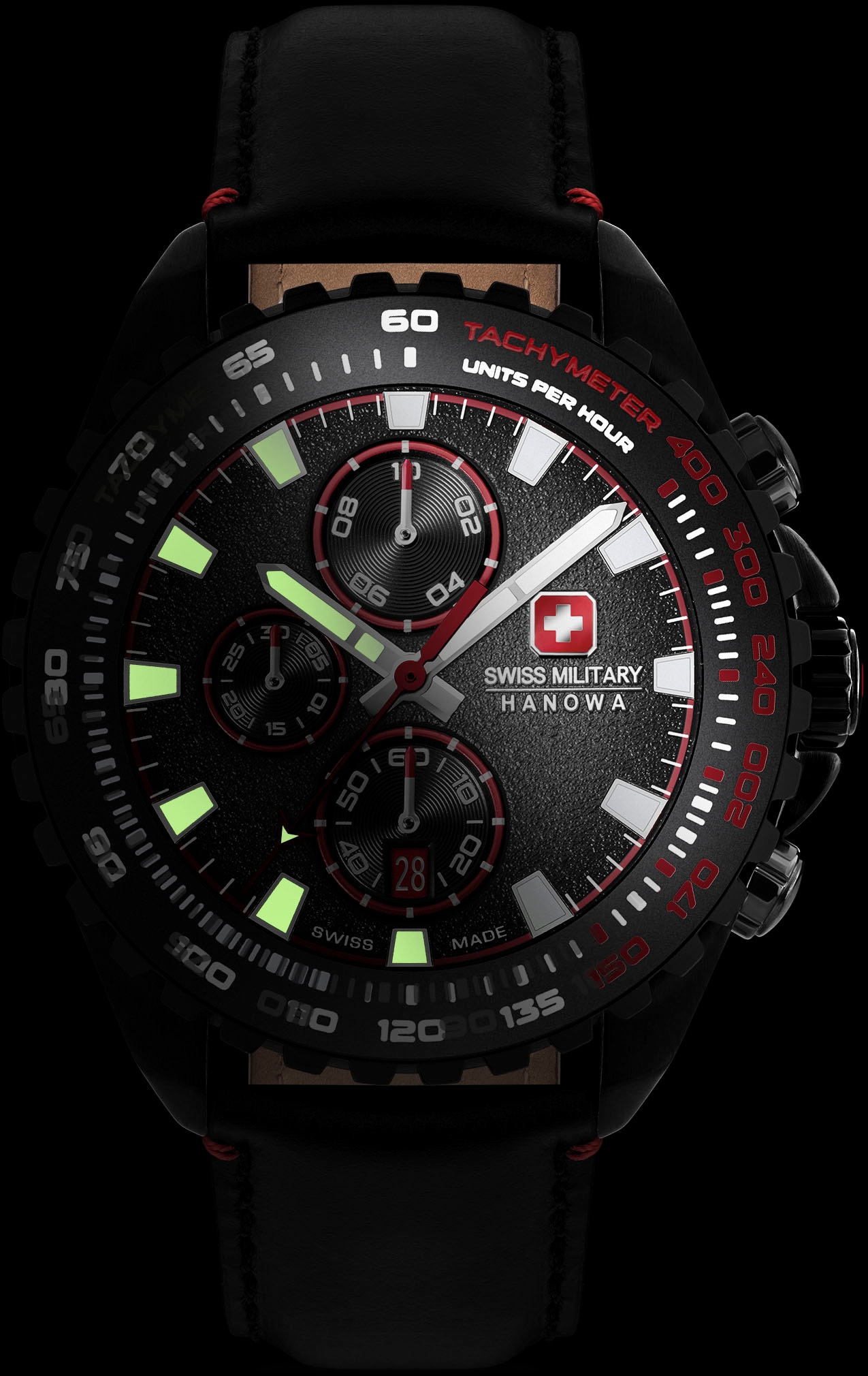 Swiss Military Hanowa Chronograph »STONE MARTEN, SMWGC0001832«, Quarzuhr, Herrenuhr, Datum, Stoppfunktion, Saphirglas, Swiss Made