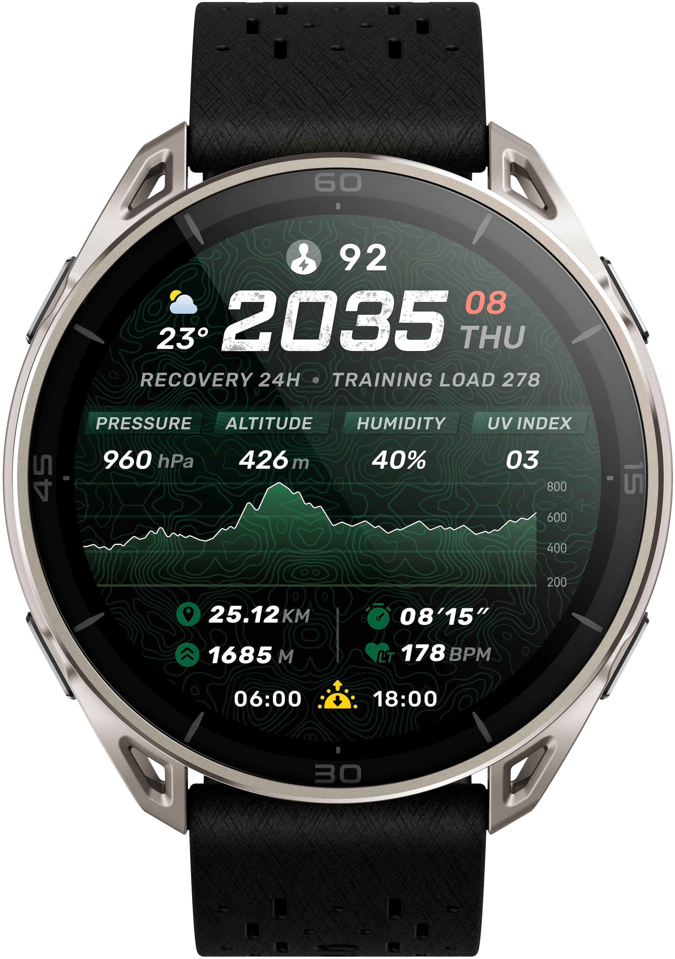 Amazfit Smartwatch »Cheetah 2 Ultra« Amazfit OS