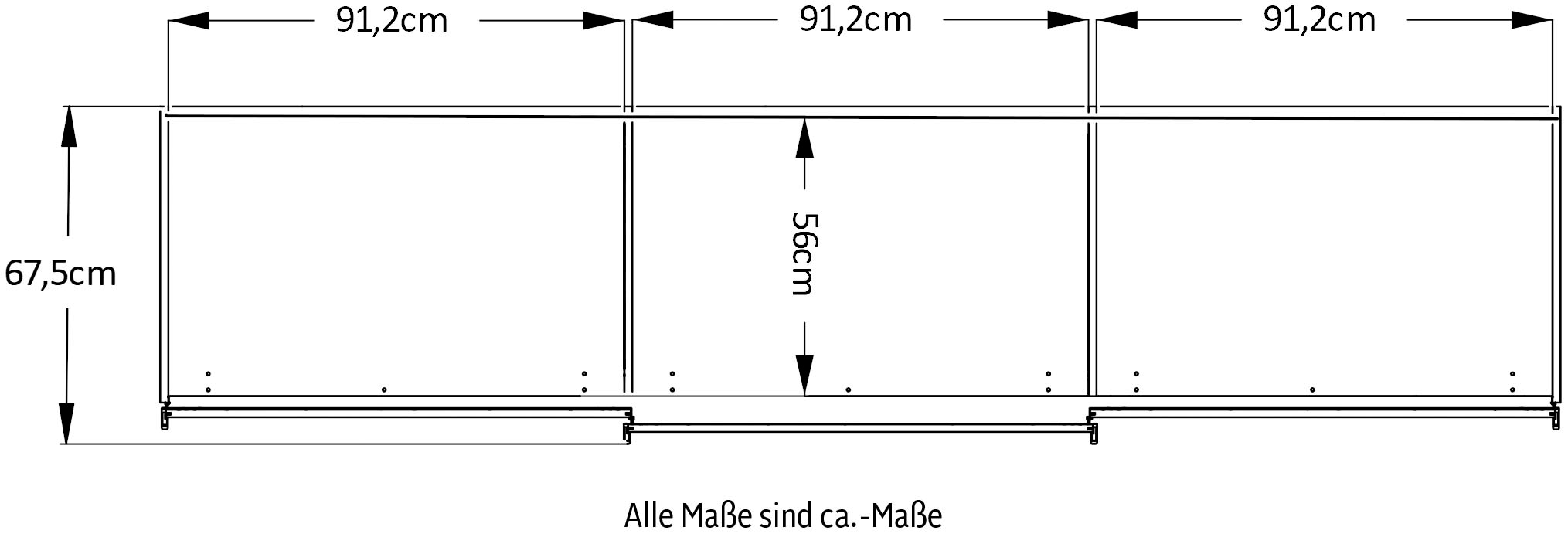 STAUD Schwebetürenschrank »Includo, Made in Germany«, Mit Spiegeltüre und vier verschiedenen Ausstattungsvarianten