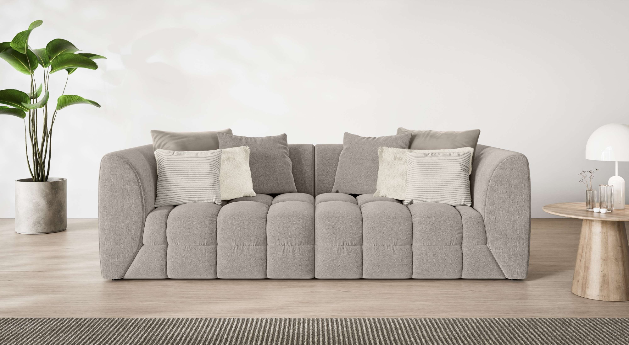 s.Oliver Big-Sofa »COBBO 3-Sitzer Design-Sofa Bubble-Optik, Maße B/T/H: 259 günstig online kaufen