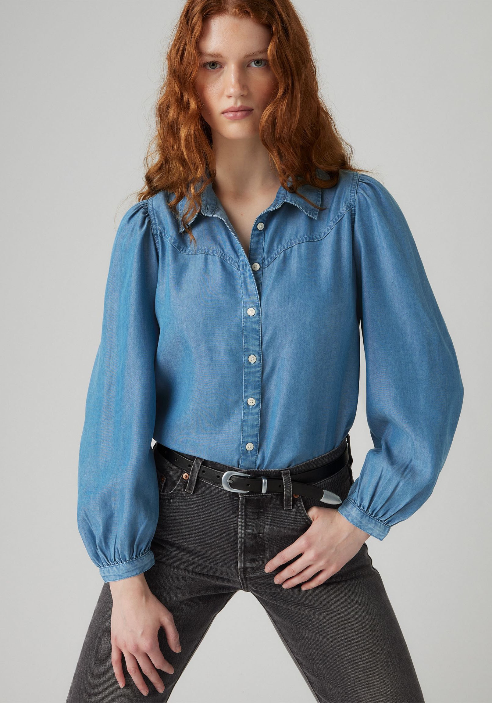 Levi's® Langarmbluse, Mit Puffärmel