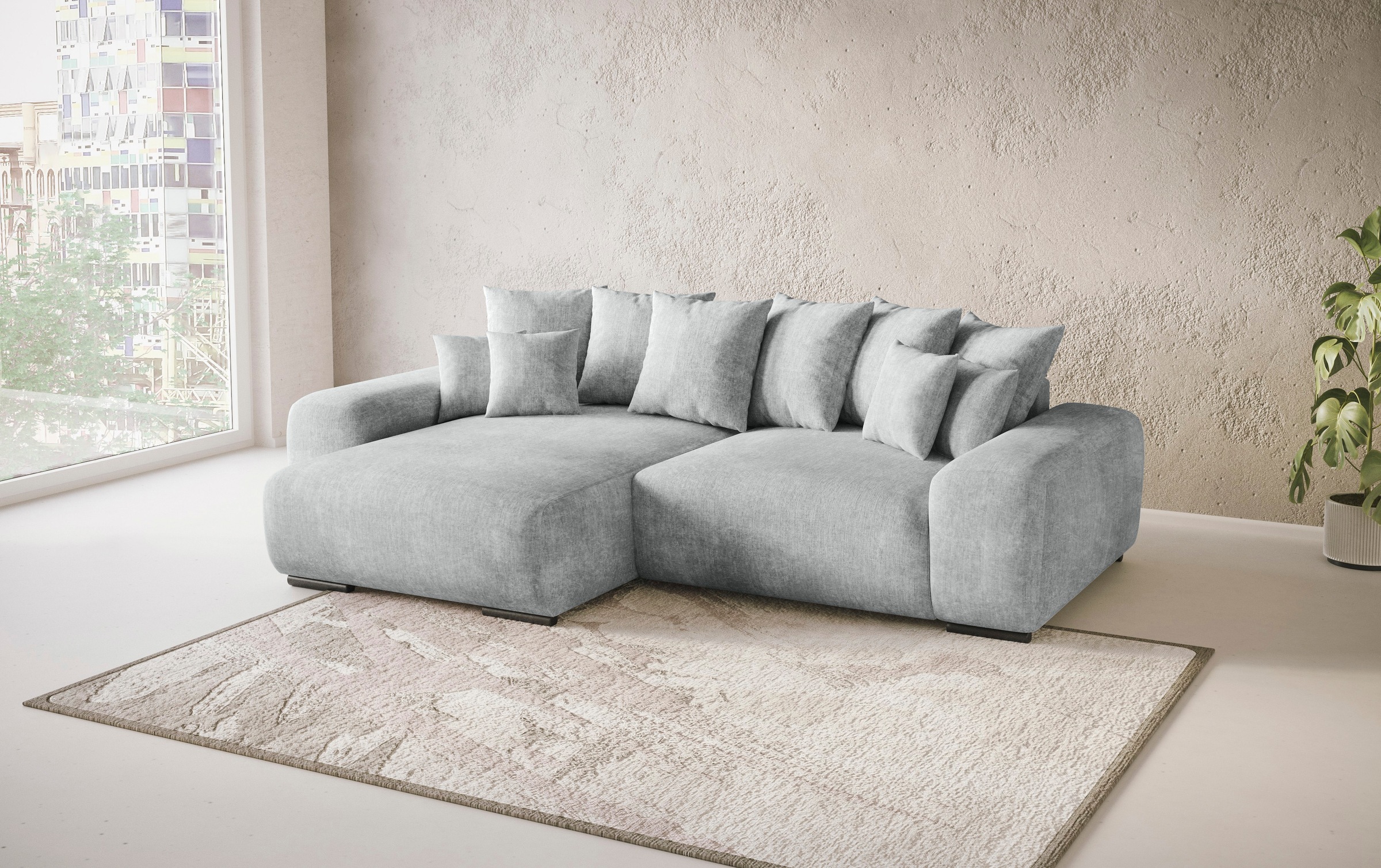 Mr. Couch Ecksofa »Sundance II, L-Form«, mit DuraSpring-Taschenfederkern bis 140 kg belastbar