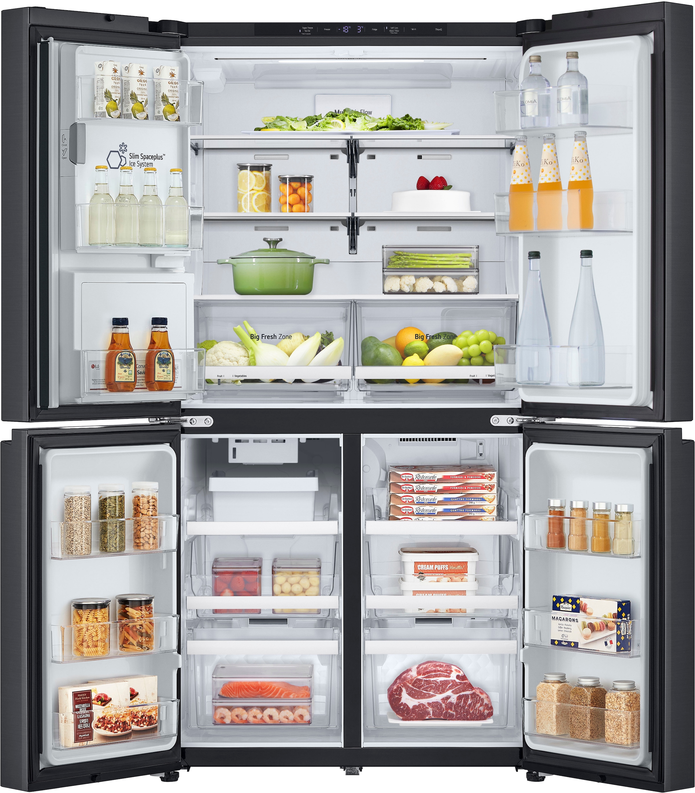 LG Multi Door Full Size Serie 9 »GMF960EV2E« 179,2 cm hoch 91,4 cm breit No Frost, Wasserspender mit Smart Fill, großer Nutzinhalt von 646 L