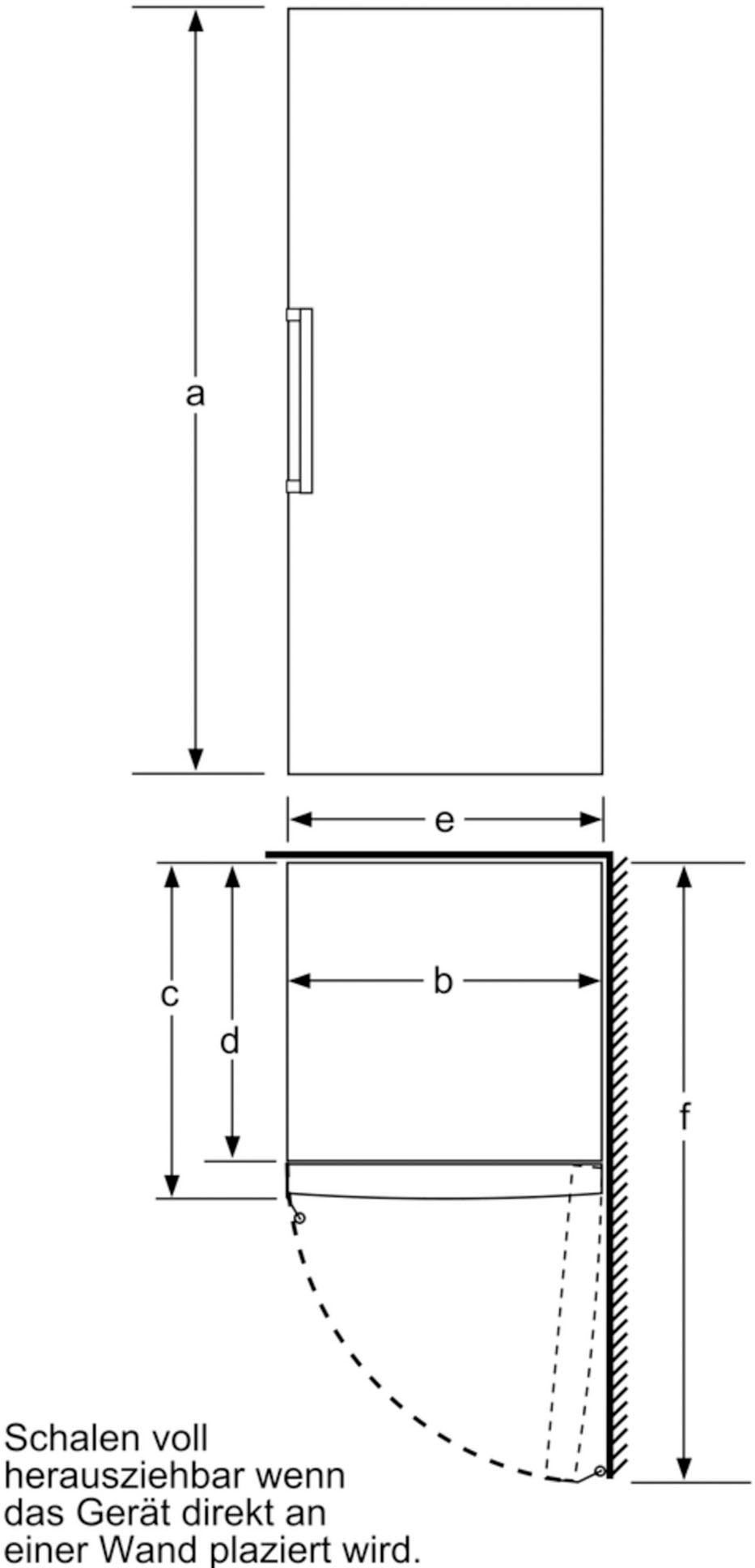 BOSCH Gefrierschrank »GSN51AWDV«, 6, 161 cm hoch, 70 cm breit