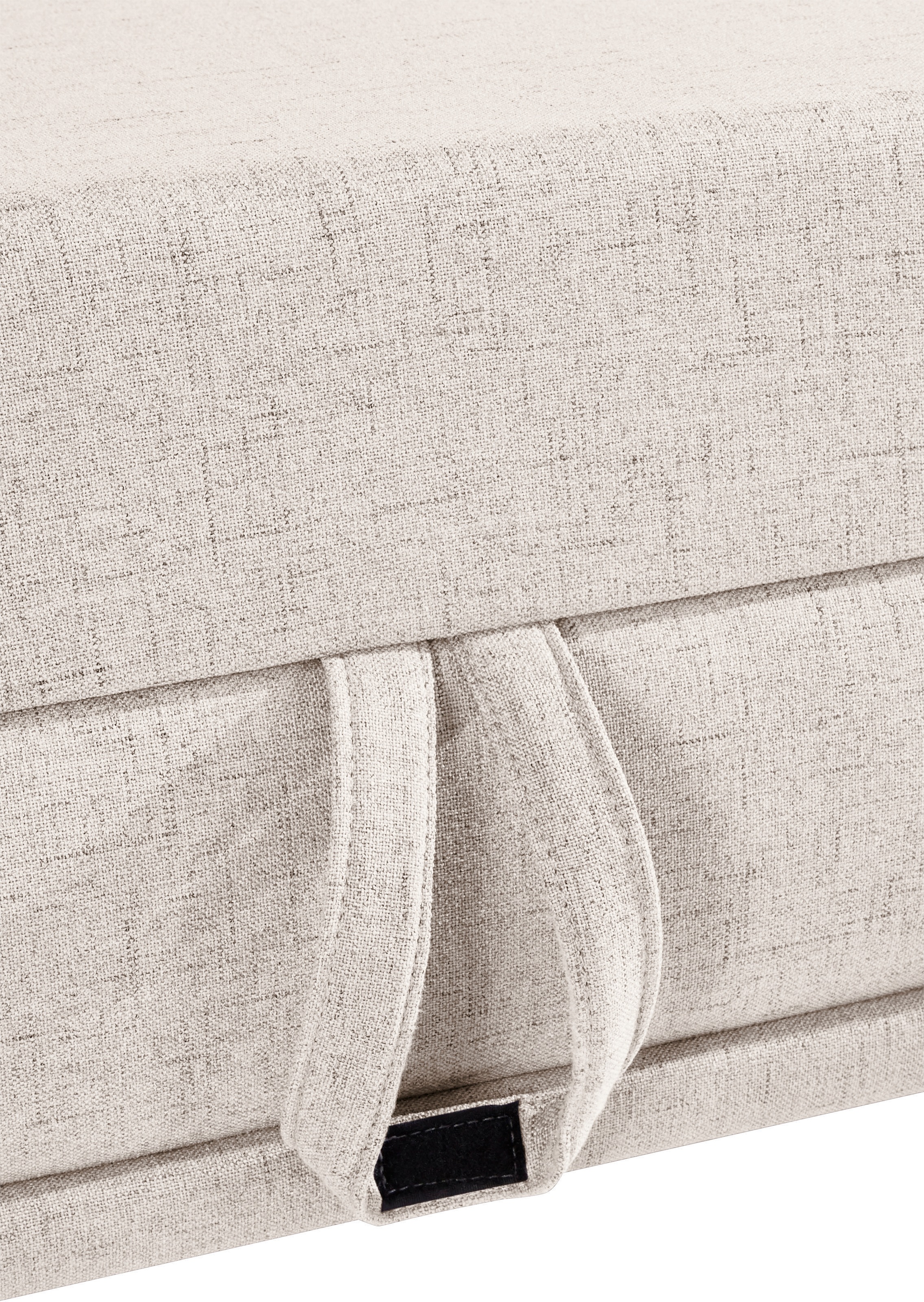 Places of Style Wohnlandschaft »Costello U-Form, mit Sitztiefenverstellung, Armteilverstellung und«, 3 Nierenkissen, optional Bettfunktion und Bettkasten