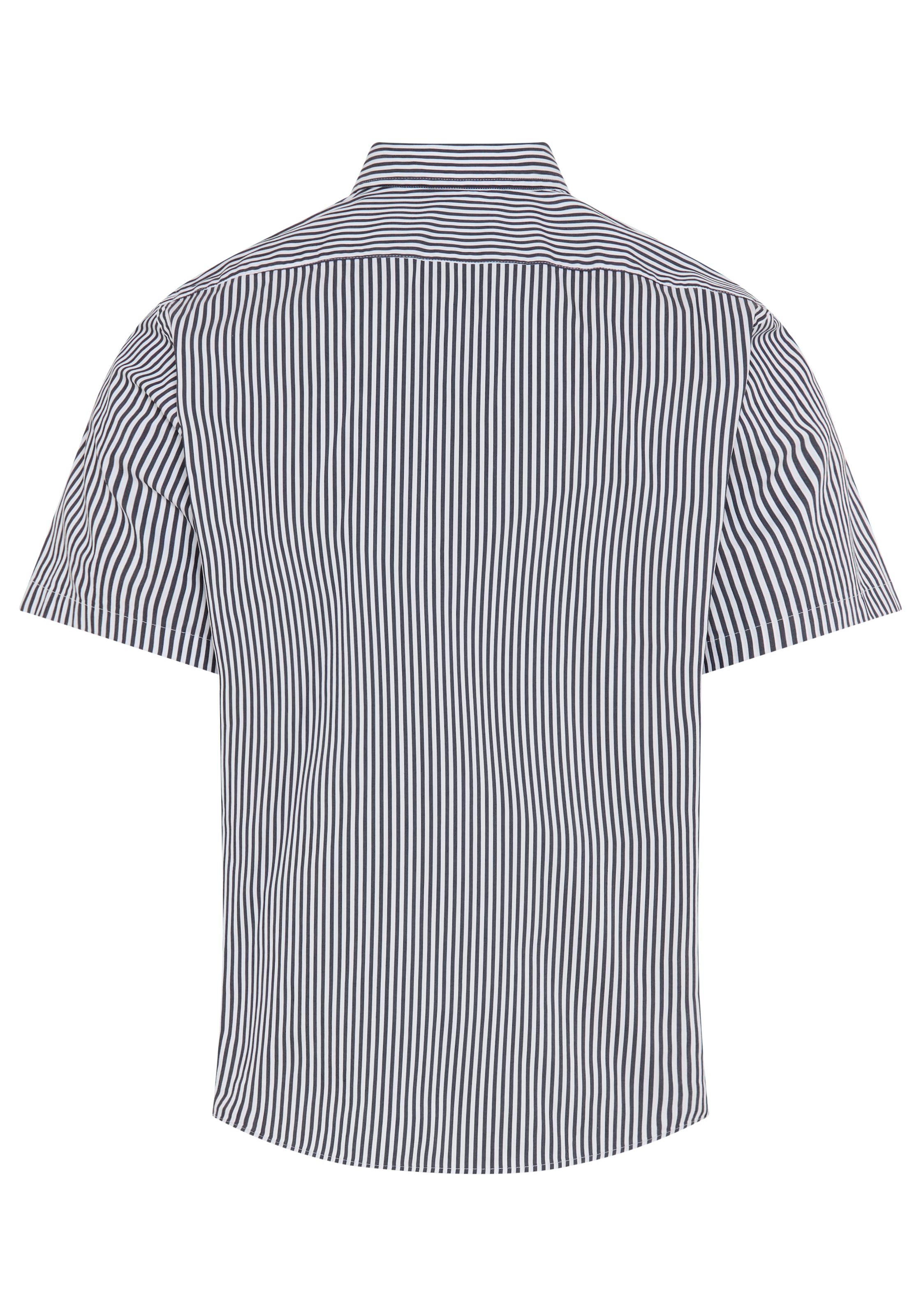 BOSS Kurzarmhemd Button-down-Kragen Regular Fit, Baumwollmix
