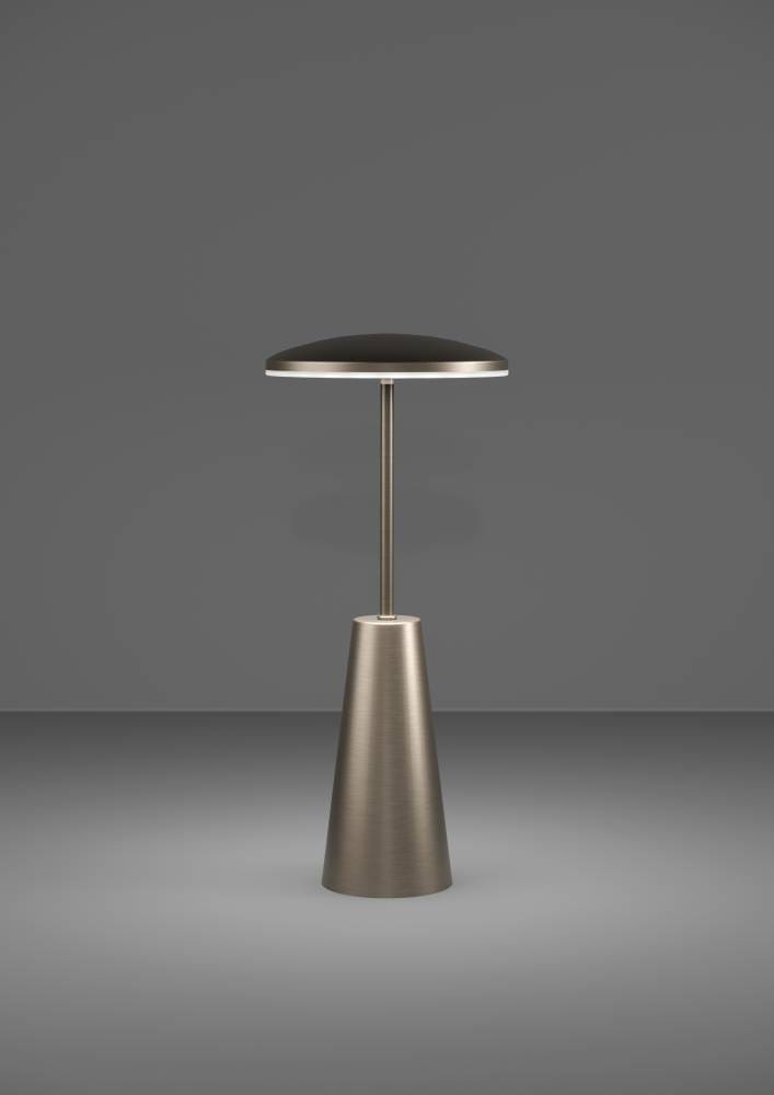 EGLO Tischleuchte »PICCOLA«, 1 flammig-flammig, dimmbare Nachttischlampe, Metall in Bronze, Lampe für Balkon, IP54