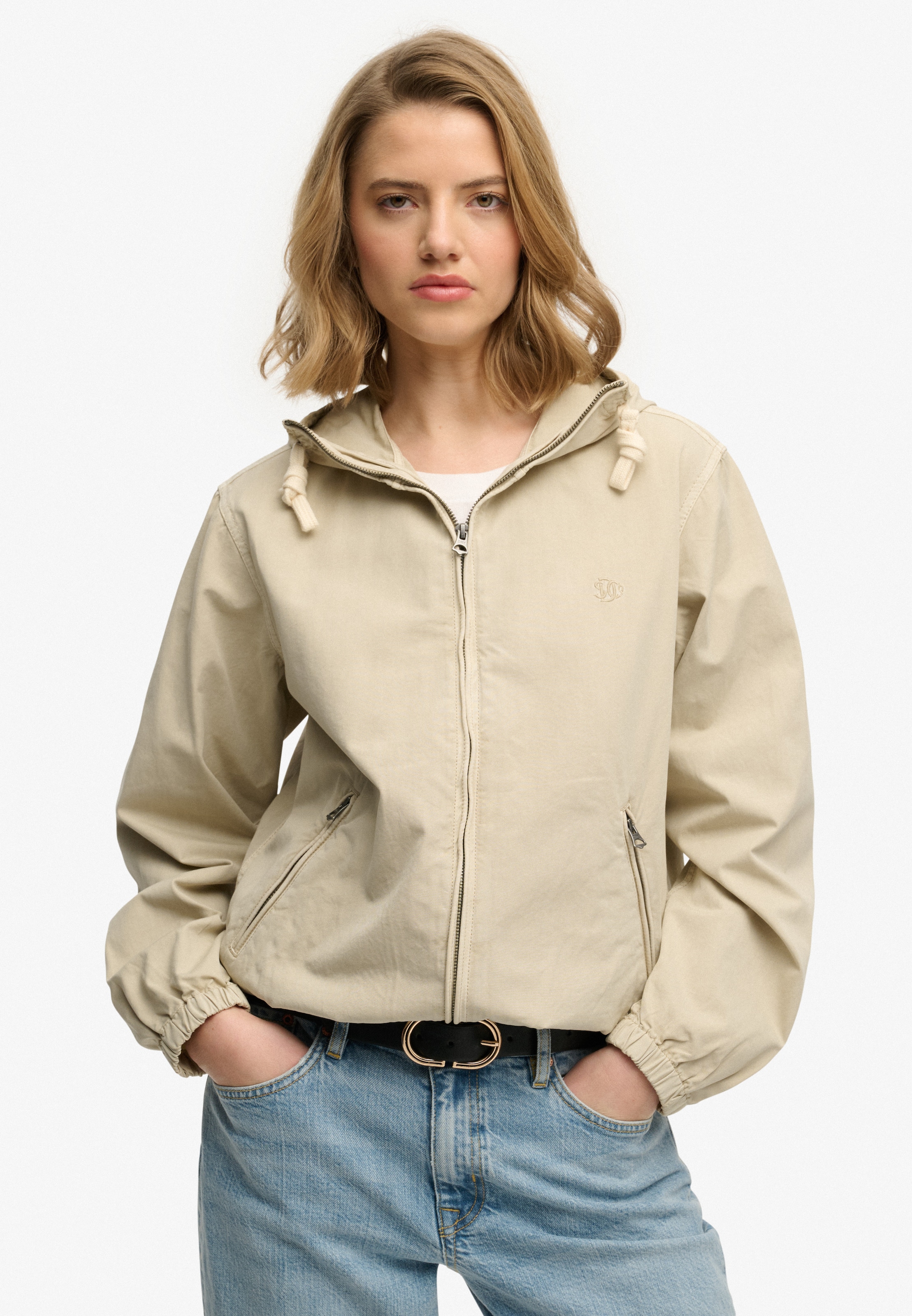 Superdry Parka »HOODED WASHED TWILL JKT« mit Kapuze