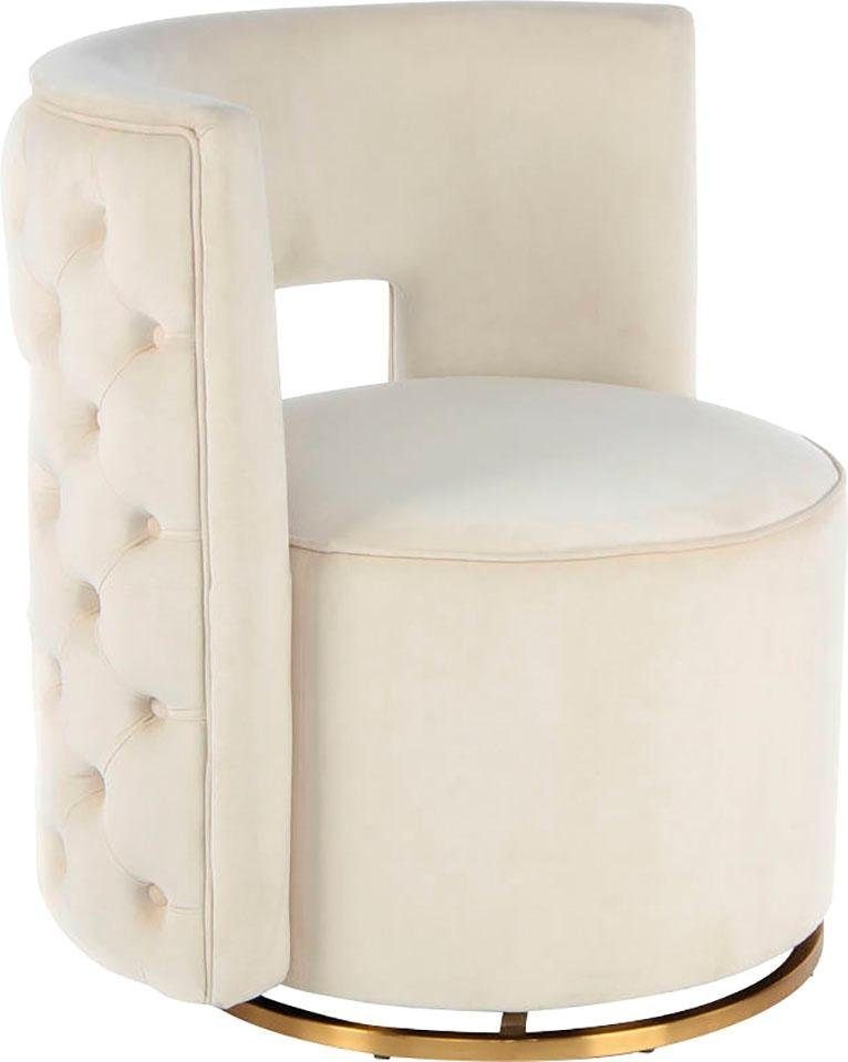 Kayoom Sessel »Drehsessel Beverly 125, drehbar, Gestell aus Eisen,samtige O günstig online kaufen