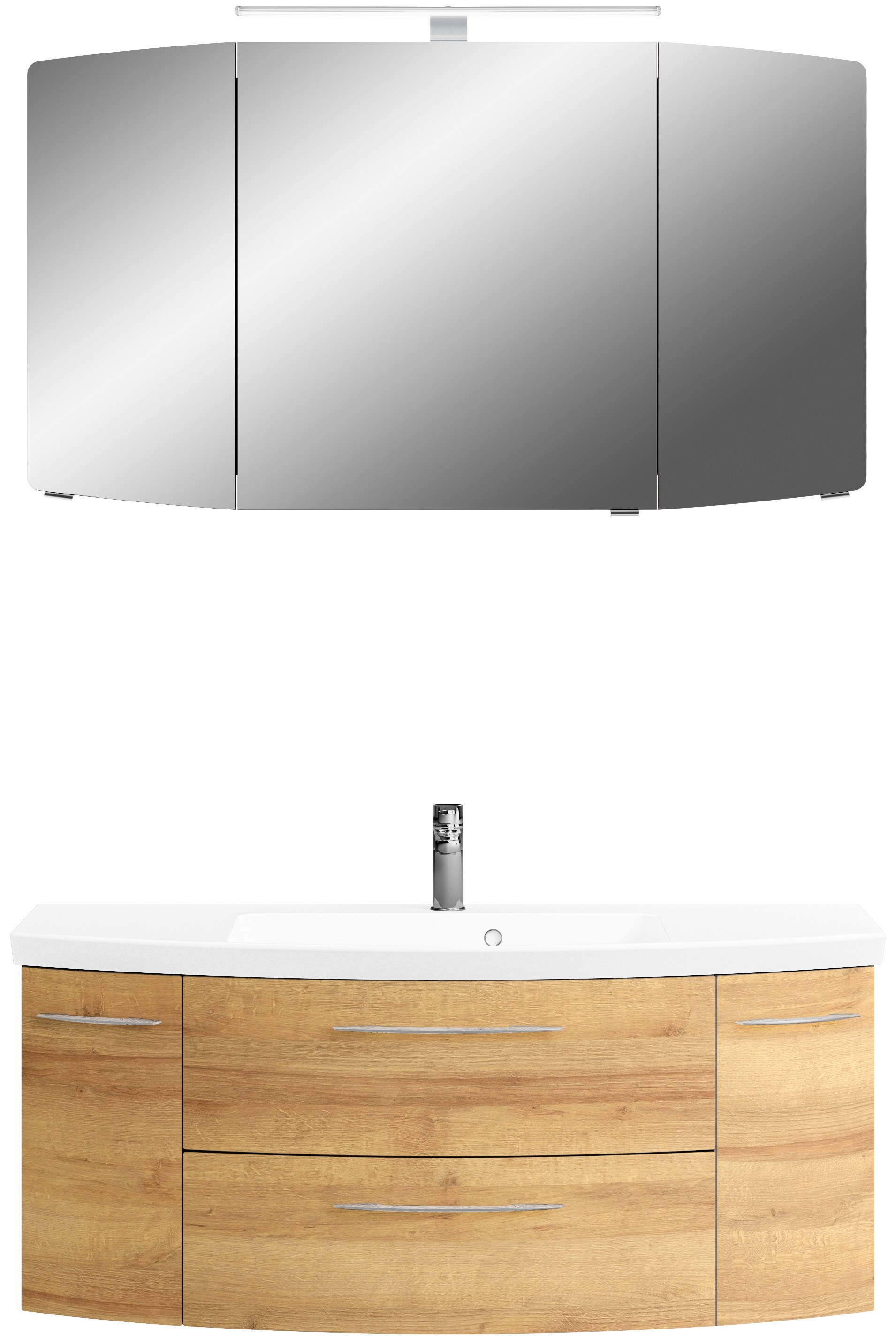 Saphir Badmöbel-Set »Cassca Sprint 2-teilig Mineralmarmor-Waschtisch mit LE günstig online kaufen