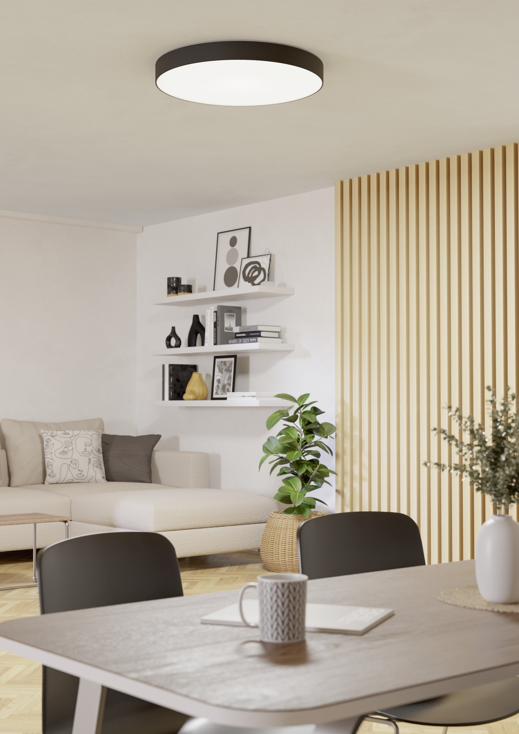 EGLO LED Deckenleuchte »GALLIZZI-Z Deckenlampe - Kunststoff - LED - 36,5W - IP20« LED-Modul 1 Stk. Kaltweiß | Neutralweiß | RGB | Warmweiß Wohzimmerlampe, Esszimmerlampe, Flur, Schlafzimmer, H7 x Ø69 cm