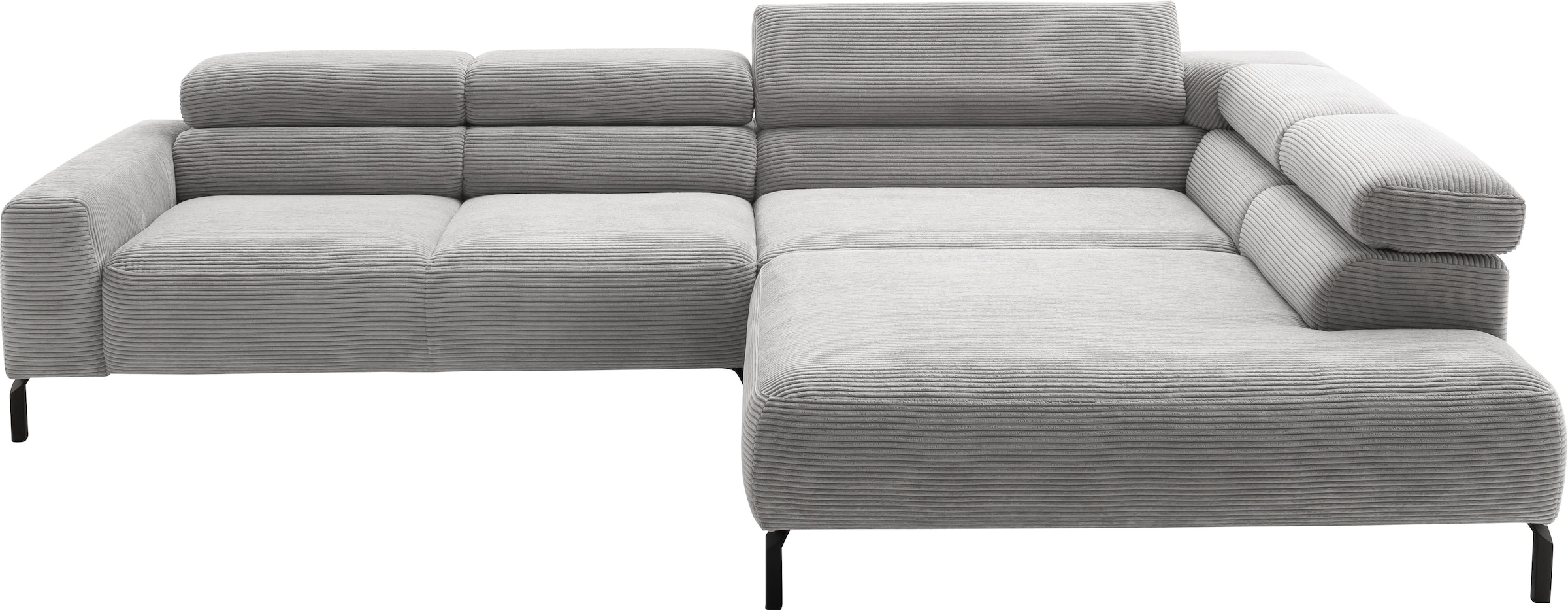 Home affaire Ecksofa »Antonelli, L-Form, inkl. Kopfteilverstellung, Breite günstig online kaufen