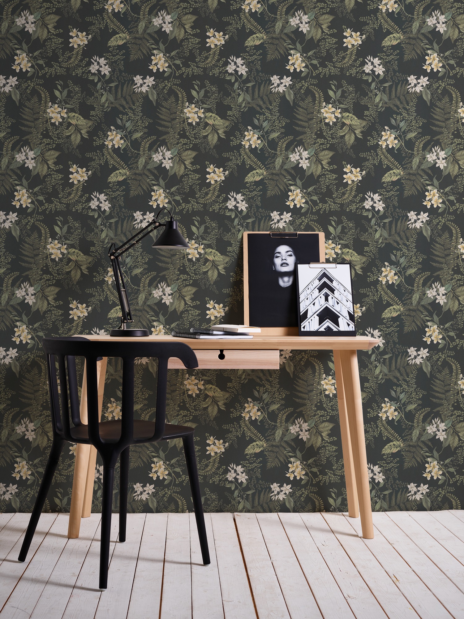 living walls Vliestapete »Drawn Into Nature Pflanzen-Tapete Mustertapete Floral Natur«, matt, Vliestapete Blätter für Schlafzimmer Küche Wohnzimmer Pflanzen Design