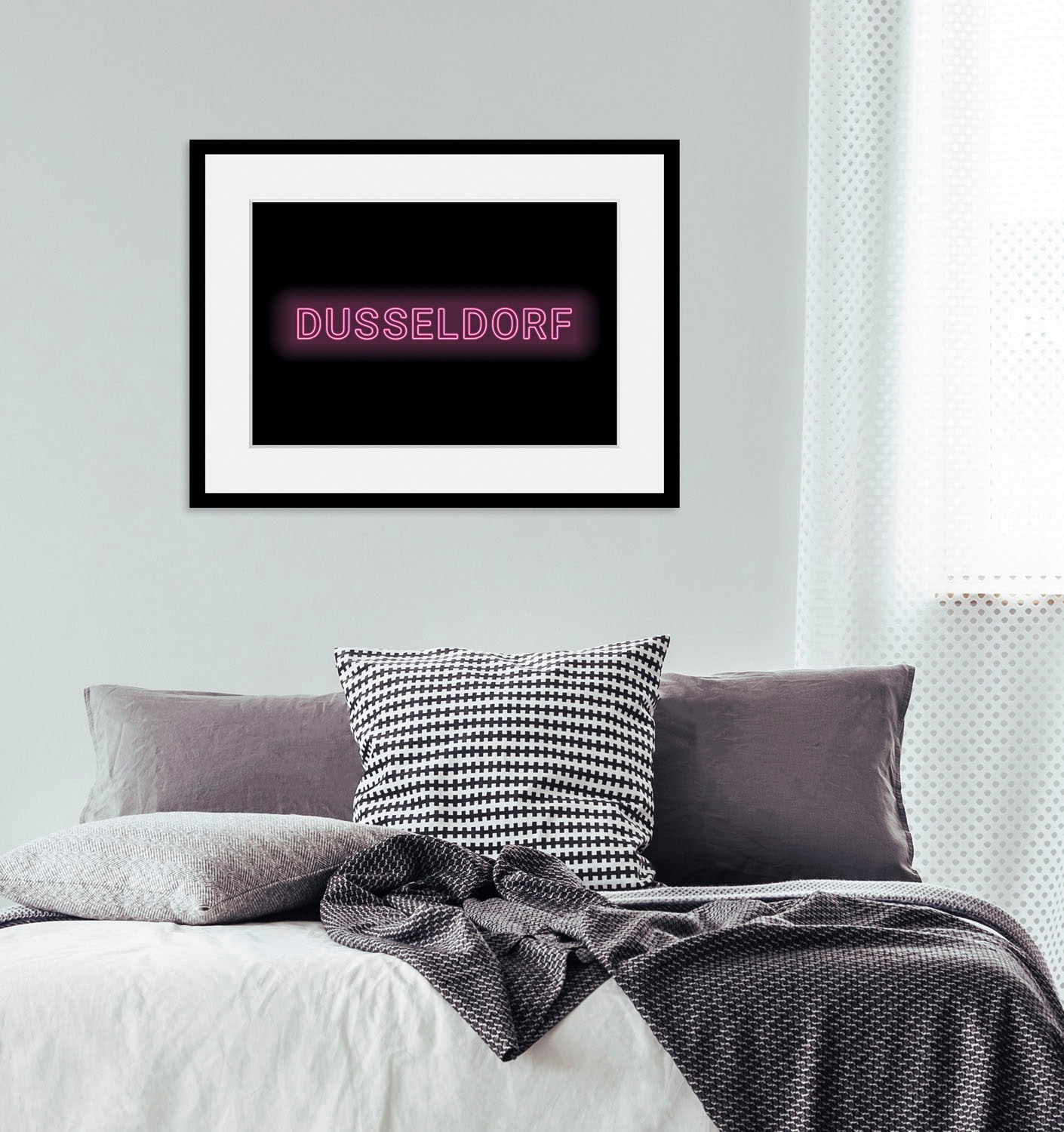 queence Bild »DÜSSELDORF LIGHTS« Düsseldorf   Schriftzug   Städte 1 Stk. tl günstig online kaufen
