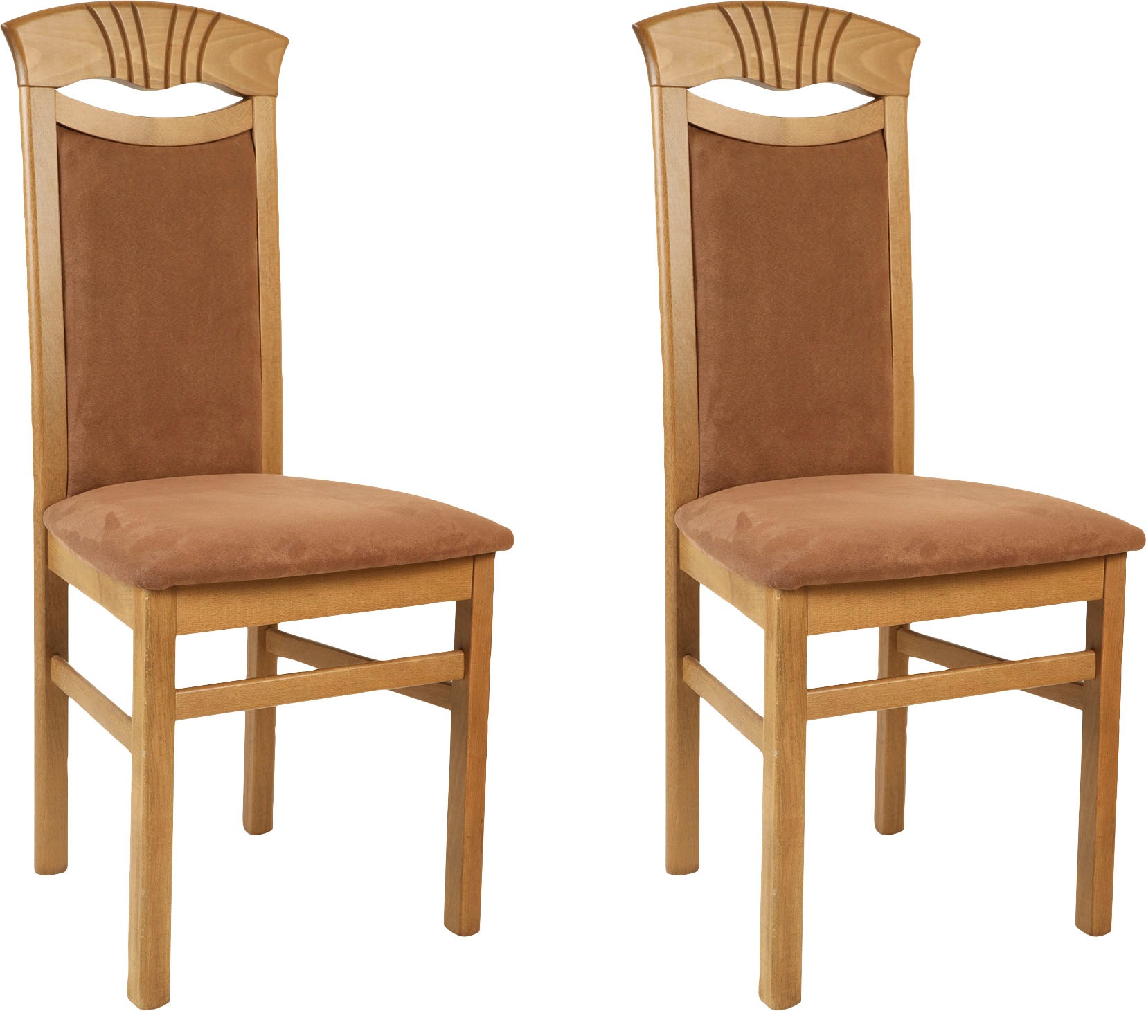 Home affaire Esszimmerstuhl »Franz«, (Set), 2 St., Microfaser, strapazierfä günstig online kaufen