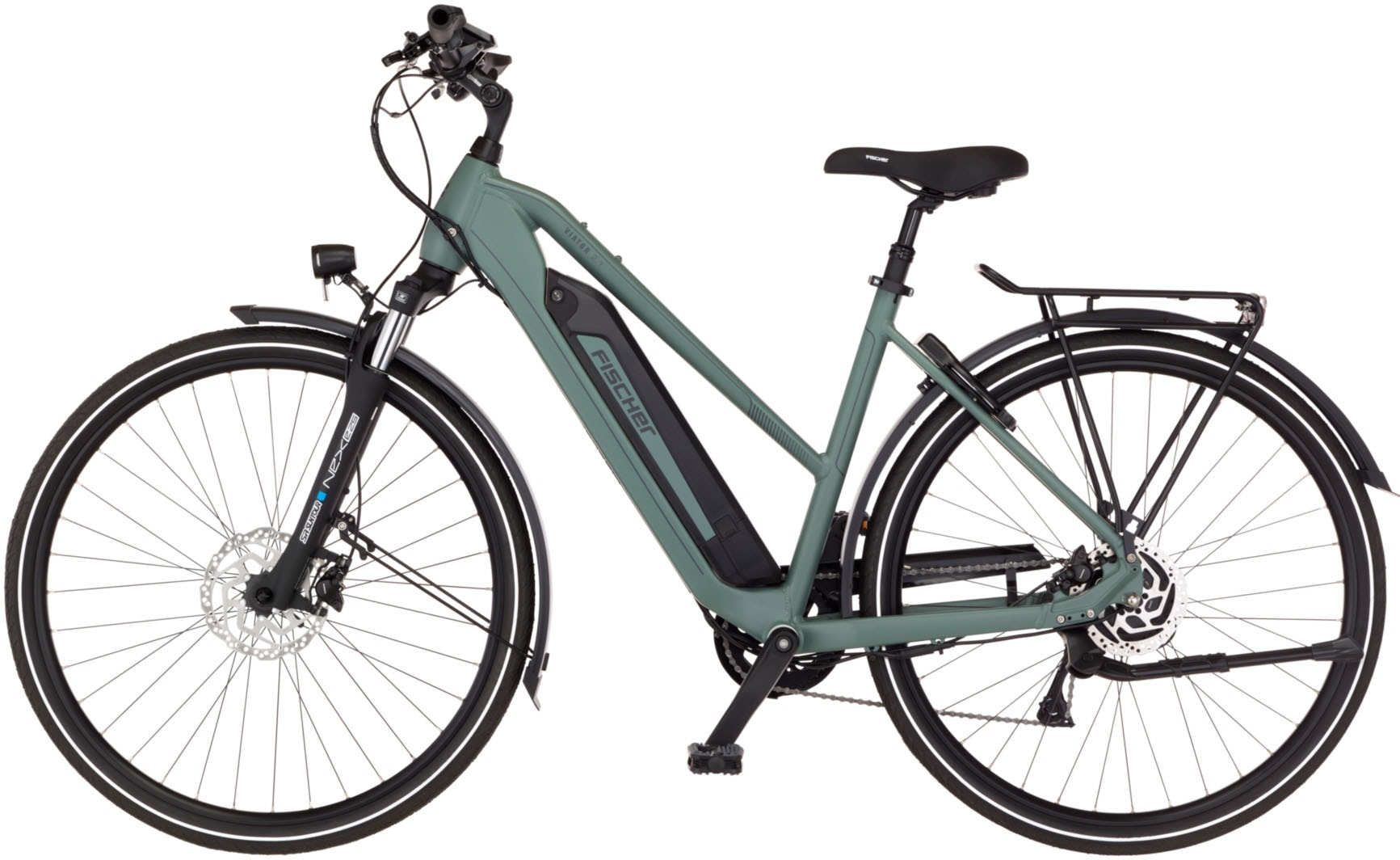 FISCHER Fahrrad E-Bike »VIATOR 2.1 459«, 8 Gang, Shimano, ACERA, (mit Akku-Ladegerät-mit Werkzeug)