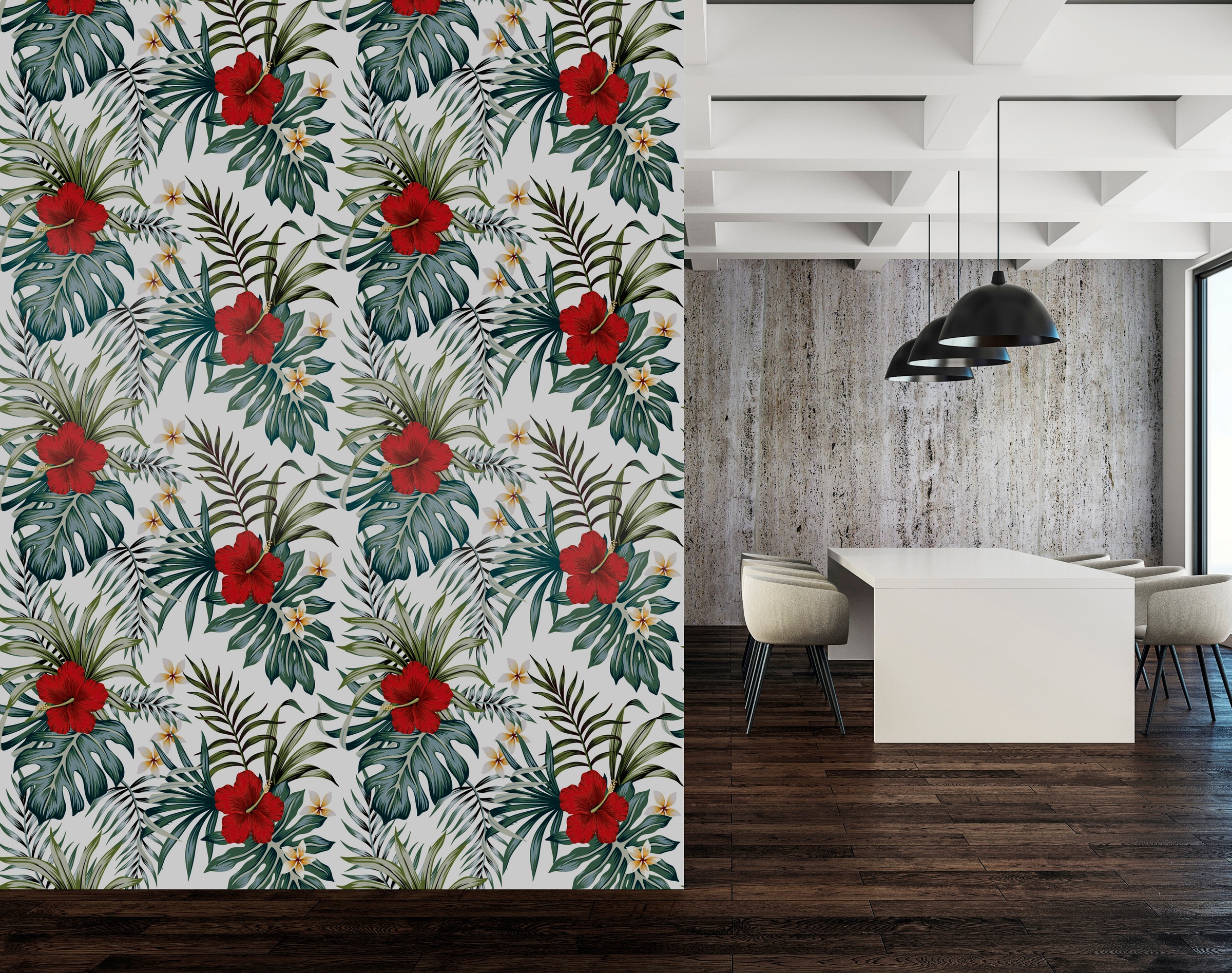 queence Vinyltapete »Rebekah« Motiv   bedruckt   botanisch   floral   gemus günstig online kaufen