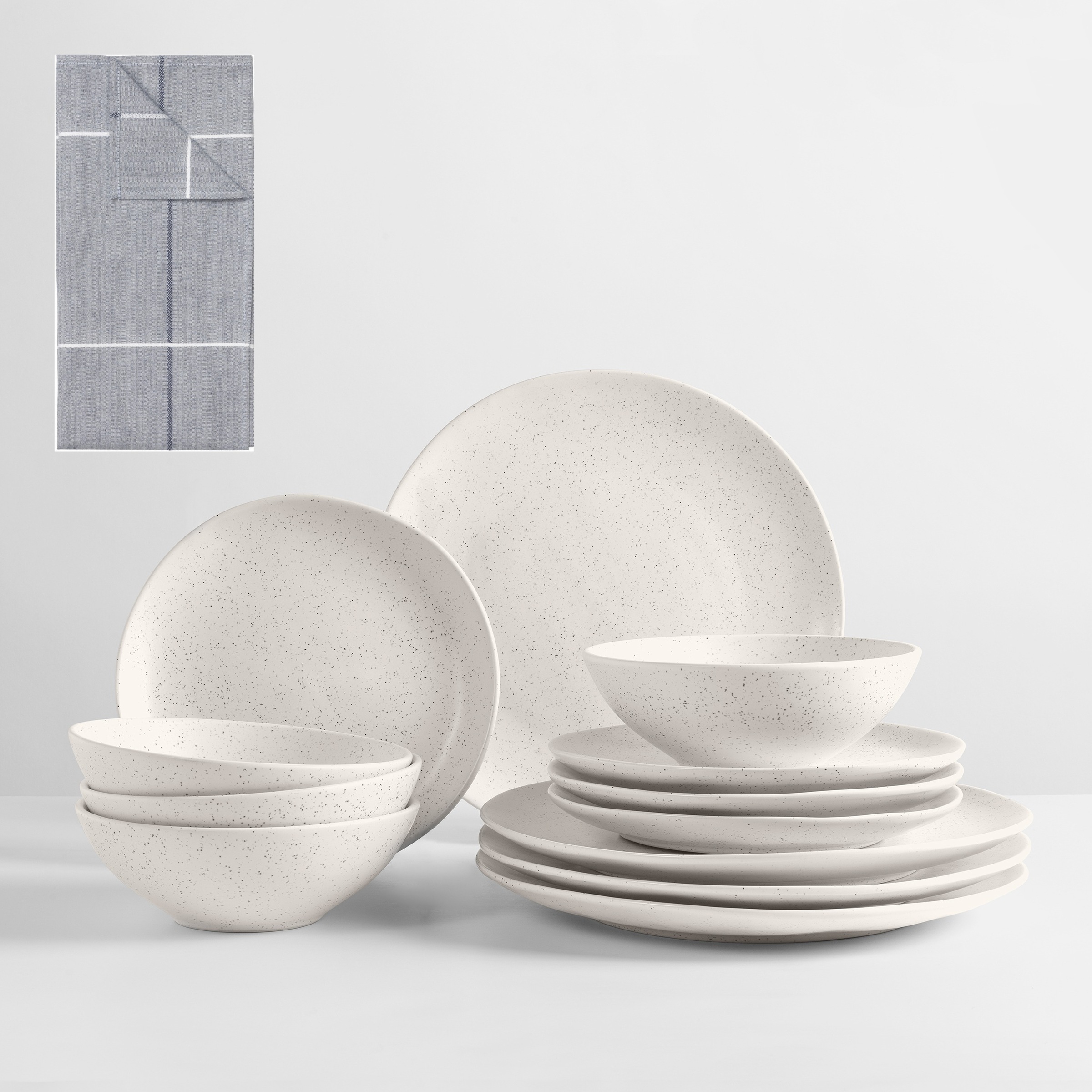 Broste Copenhagen Geschirr-Set »Nordic Vanilla, inklusive Geschirrtuch Set« günstig online kaufen
