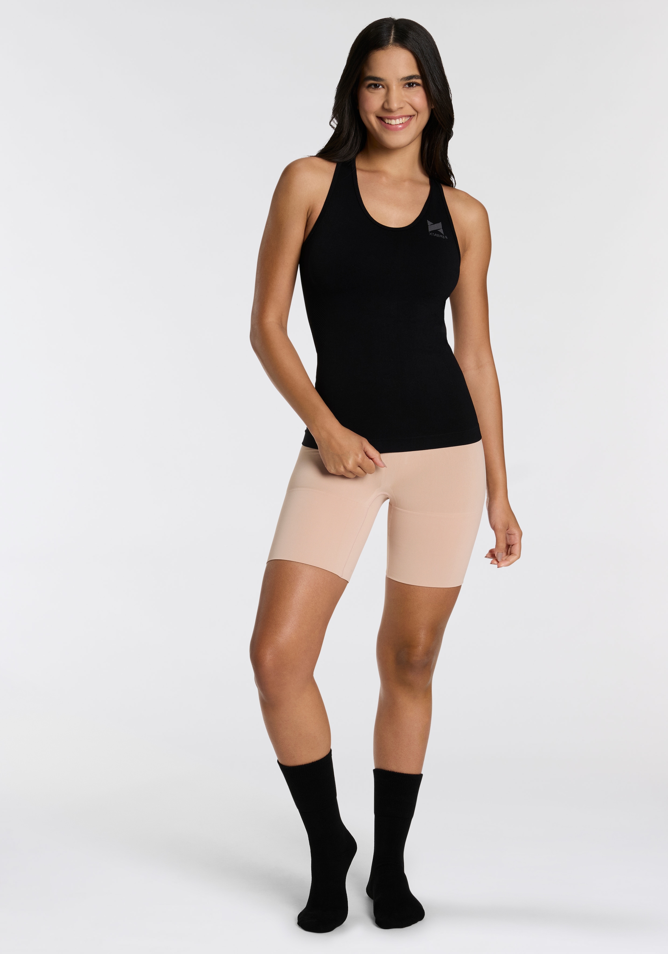 Sarlini Shapinghose, (2er Pack), Nahtlos, figurformende Shorts