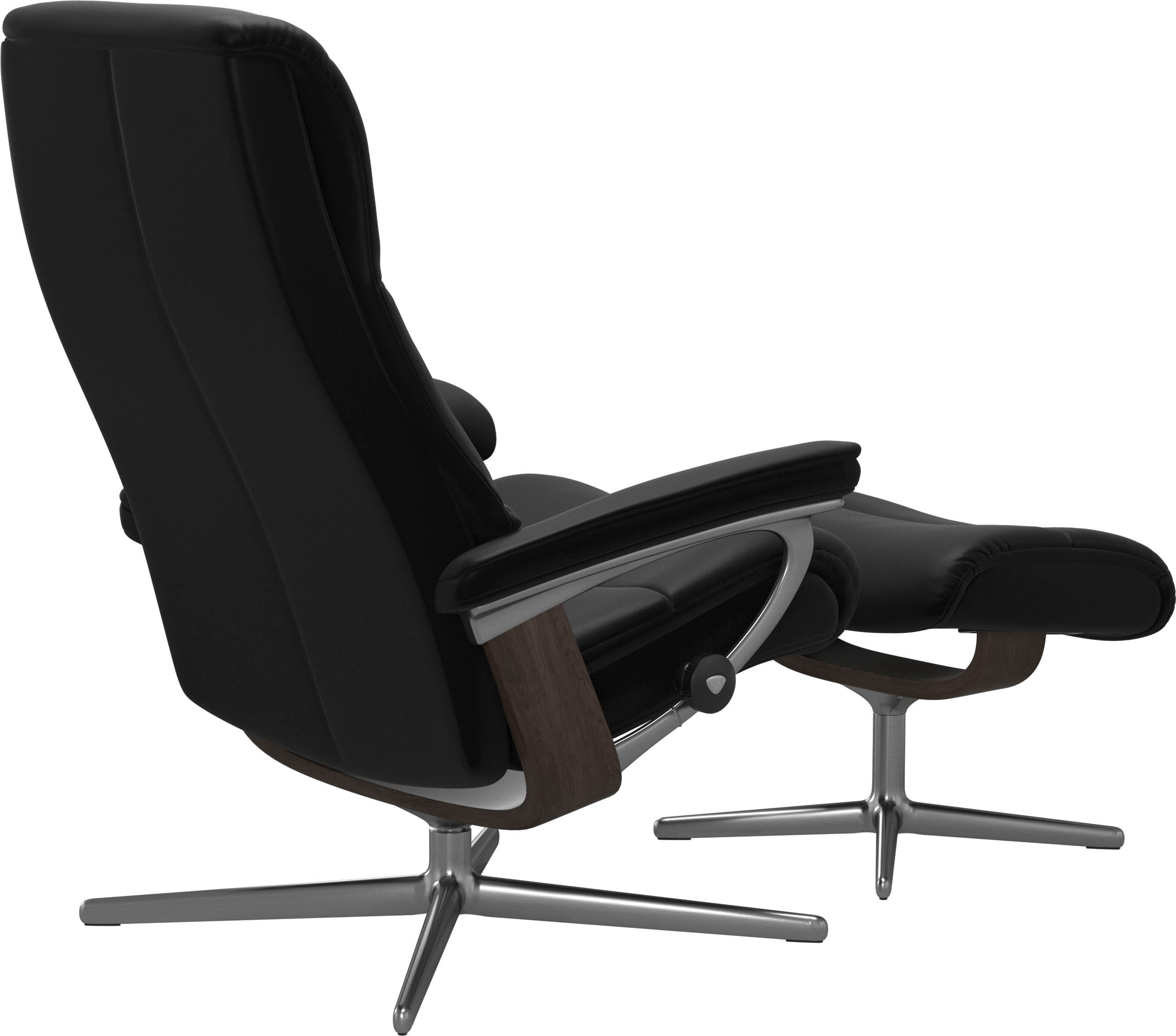 Stressless® Fußhocker »View«, mit Cross Base, Größe S, M & L, Holzakzent Wenge