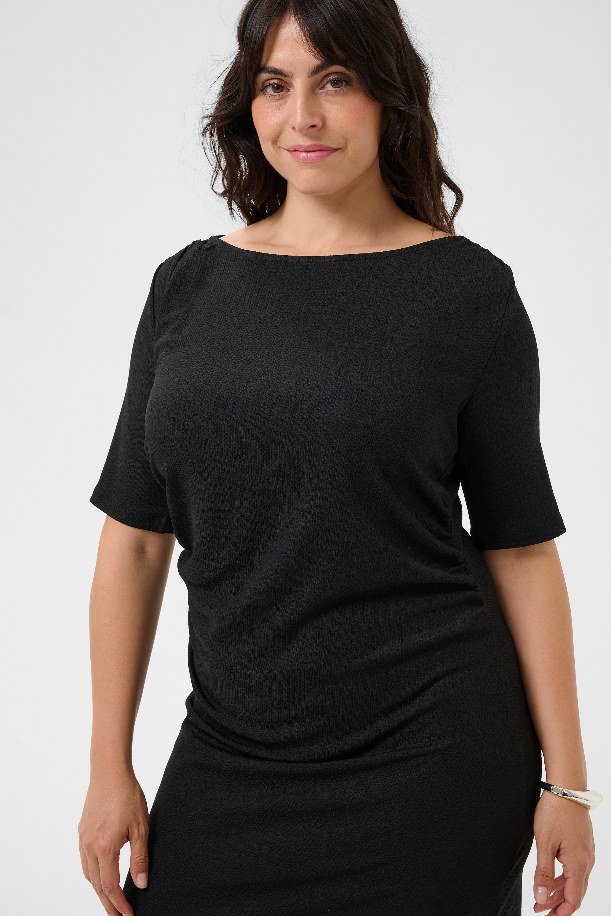 KAFFE Curve Midikleid »Damen Kleid KCkristin«