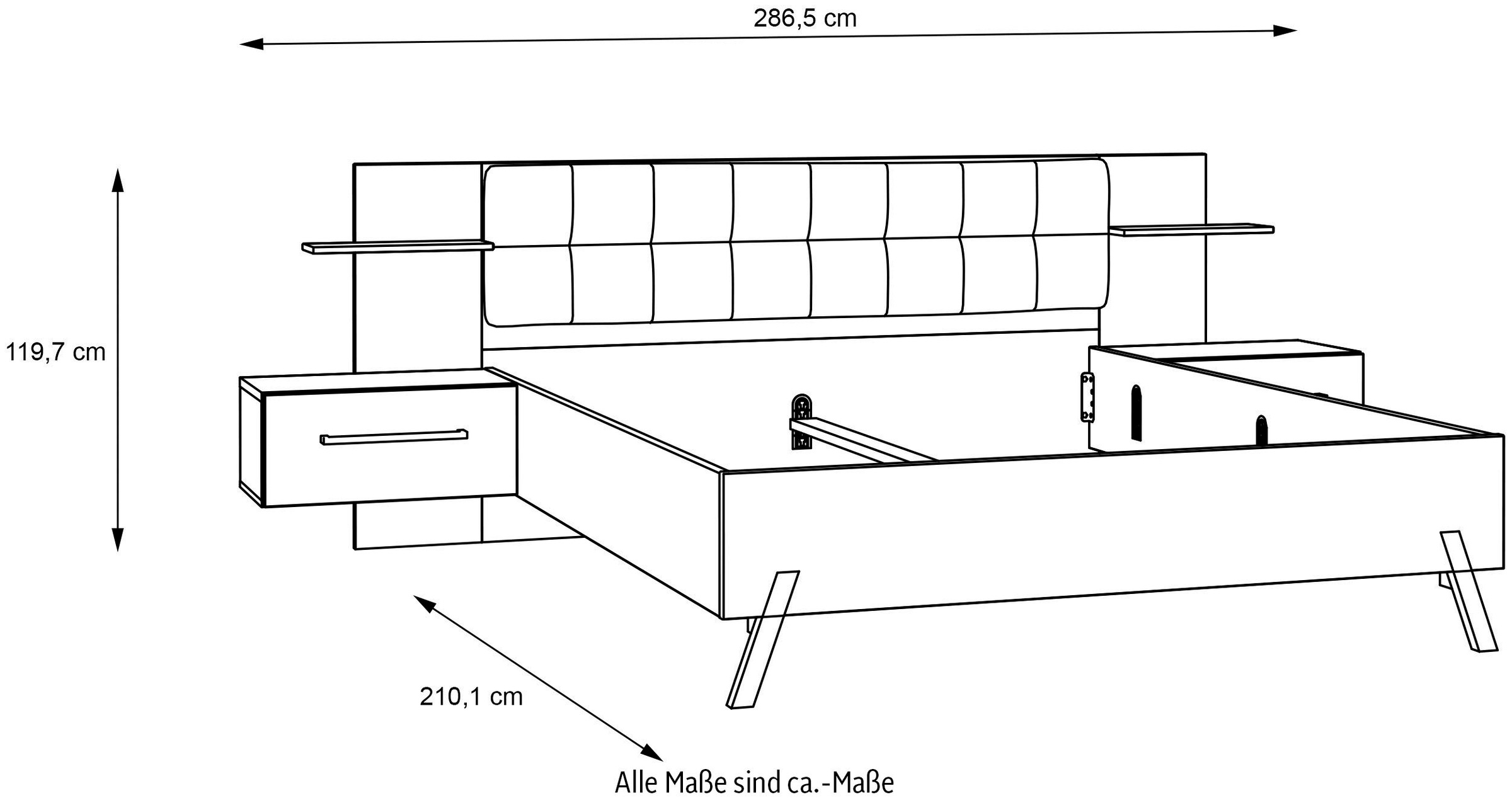 5. Bild von FORTE Bettgestell