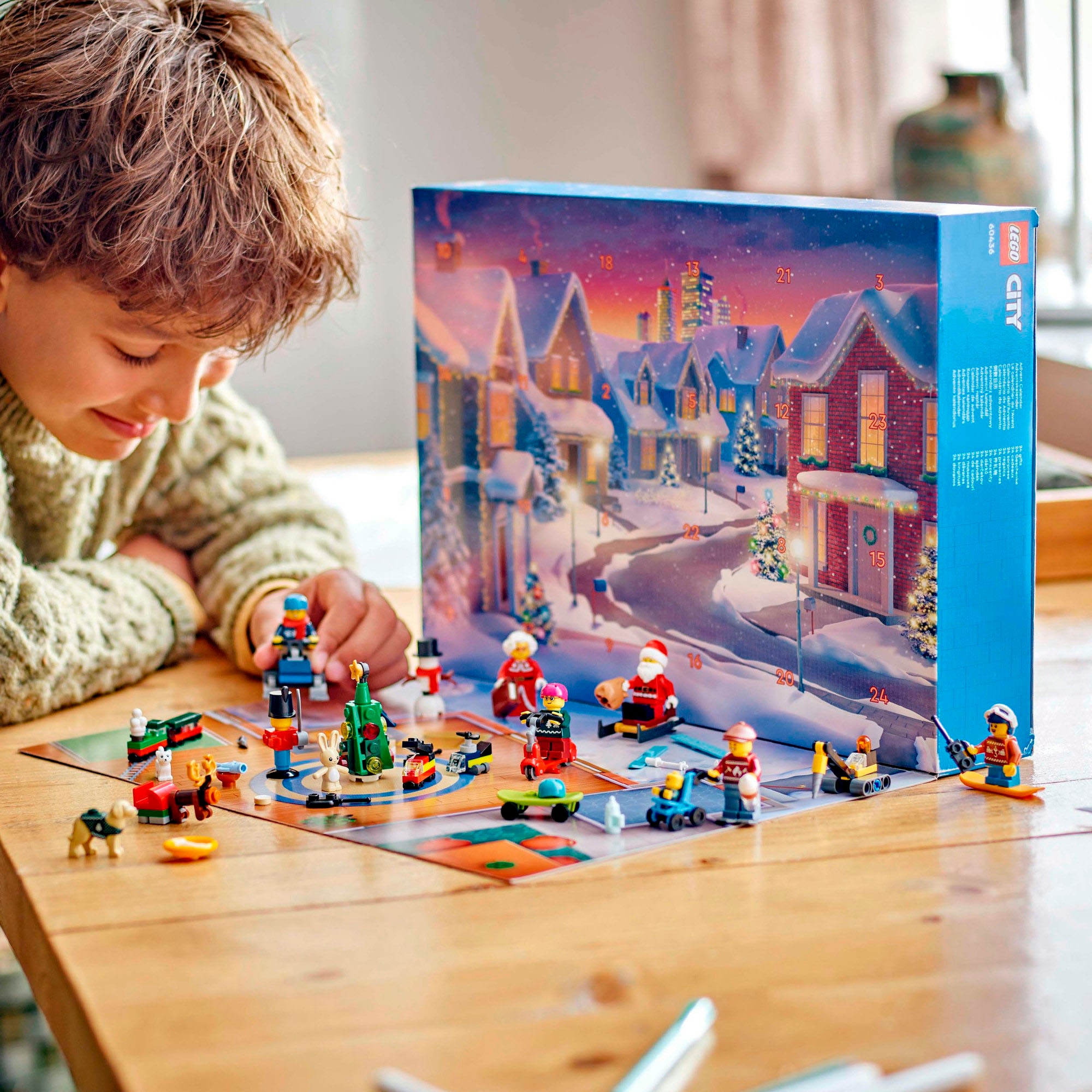 LEGO® Spielzeug-Adventskalender »Spielbausteine, LEGO City 2024 (60436), LEGO® City«, ab 5 Jahren, Made in Europe