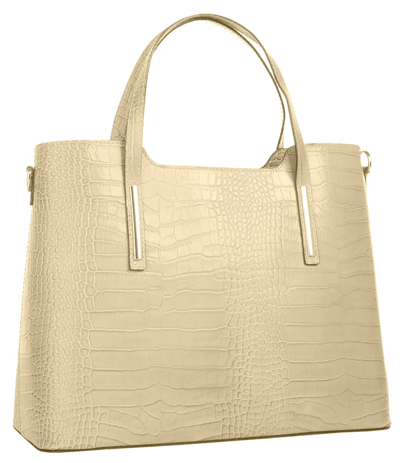 Cluty Henkeltasche, echt Leder, Made in Italy