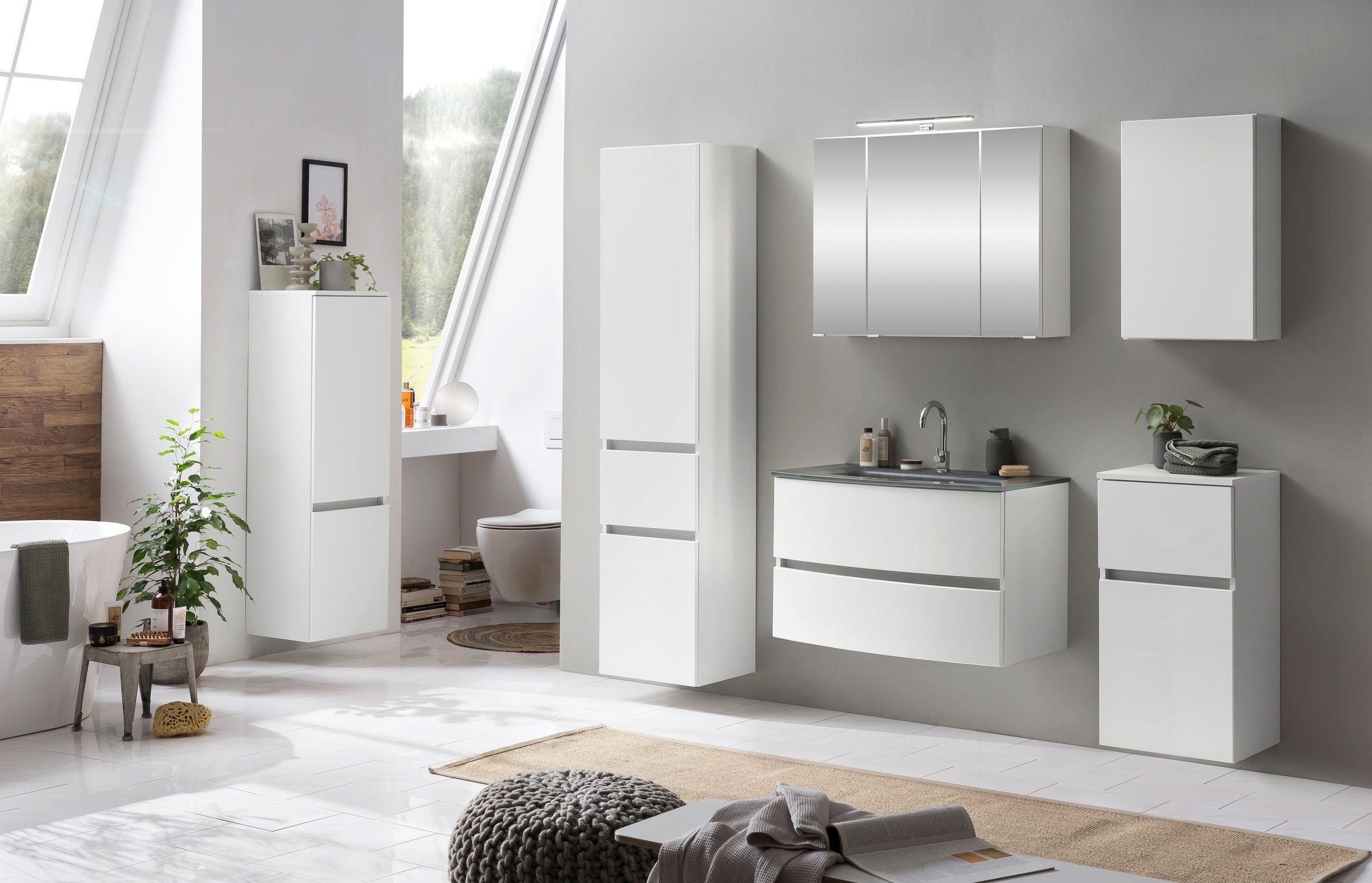 welltime Badezimmer-Set »Kaunas« Set, 5 Stk. tlg. günstig online kaufen