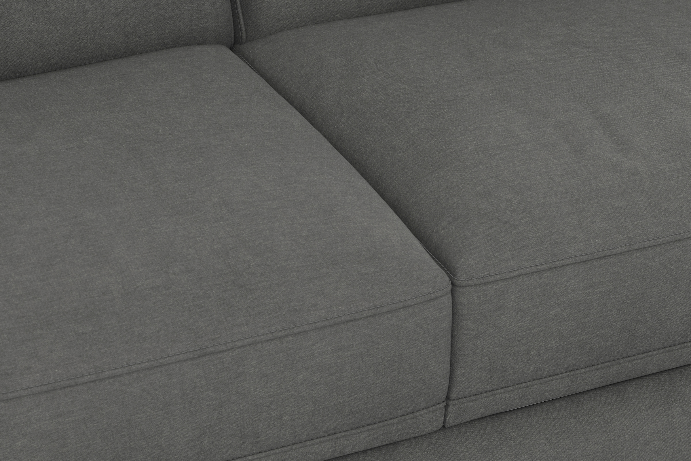 sit&more Ecksofa »Dundee L-Form«, mit Federkern und Edelstahlfüßen, wahlweise mit Kopfteilverstellung
