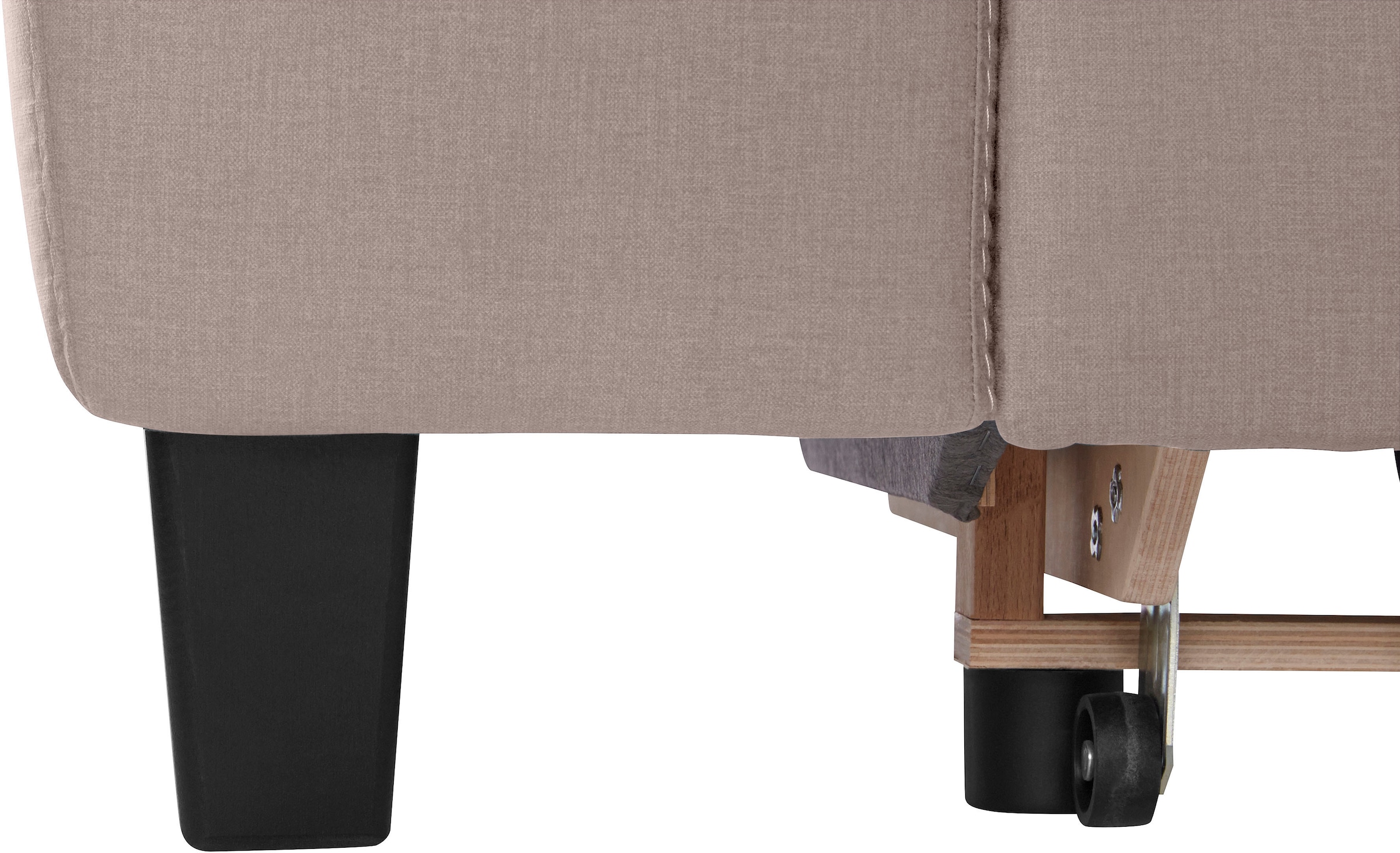 COTTA Ecksofa »Morven L-Form mit Kopfteilverstellung«, wahlweise mit Bettfunktion, Bettkasten & Wireless-Charger