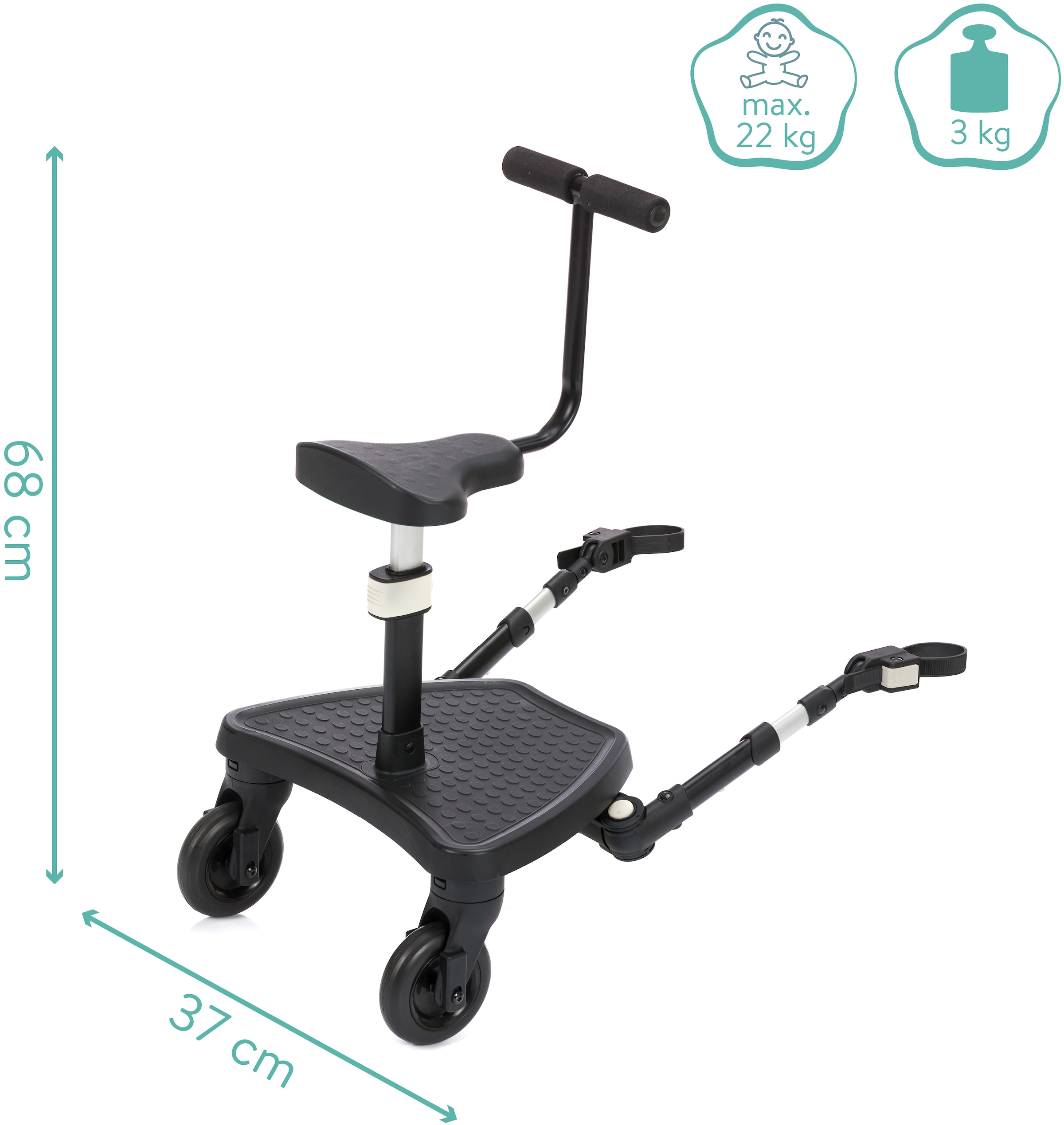 Fillikid Buggyboard Mitfahrbrett FlexiRide fr Kinderwagen | QUELLE