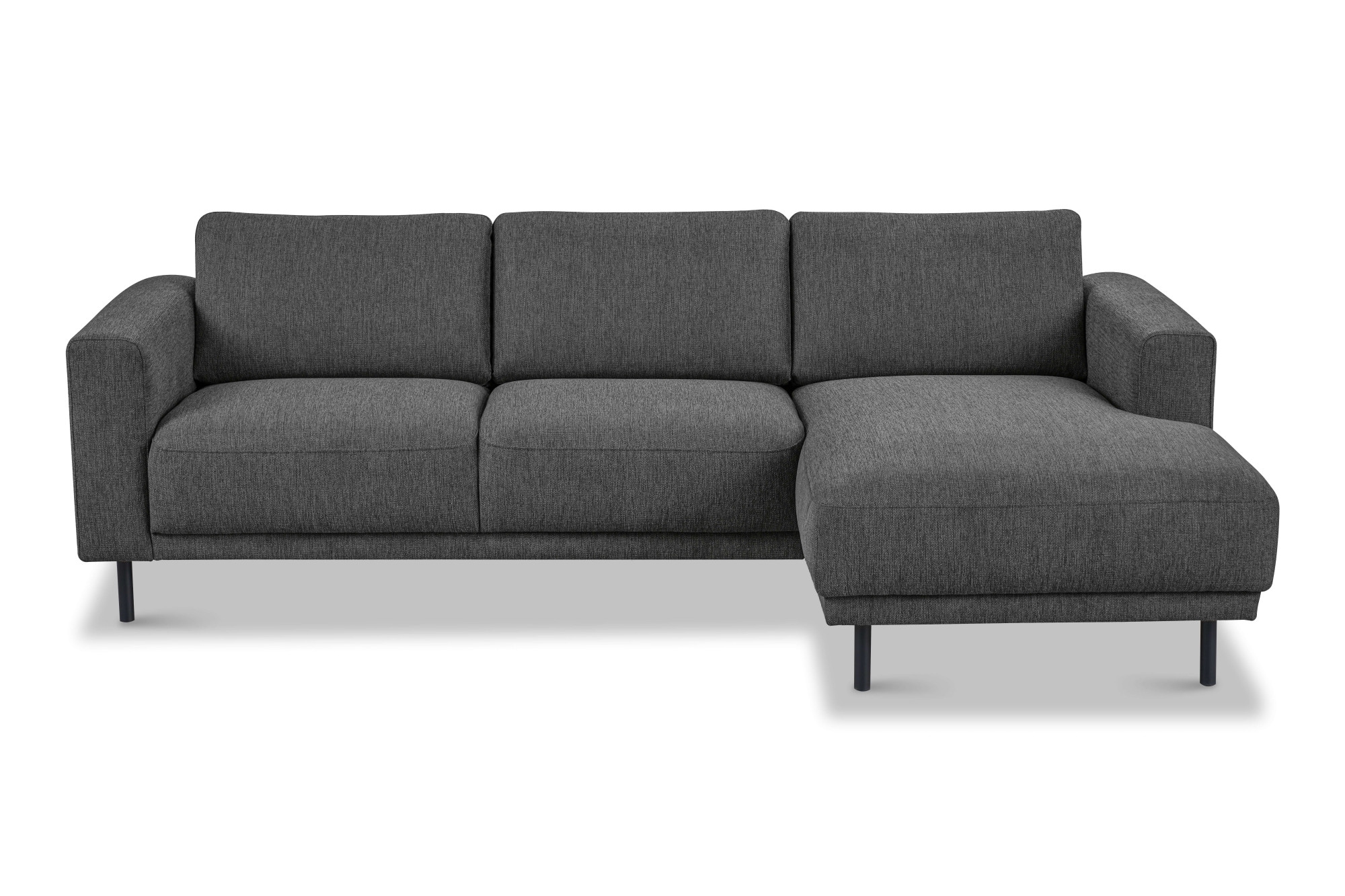 Home affaire Ecksofa »Sveeva, L-Form, B.238 cm, schwarze Metallfüße« langlebiger Webstoff, mit Wellenunterfederung, viele Farben