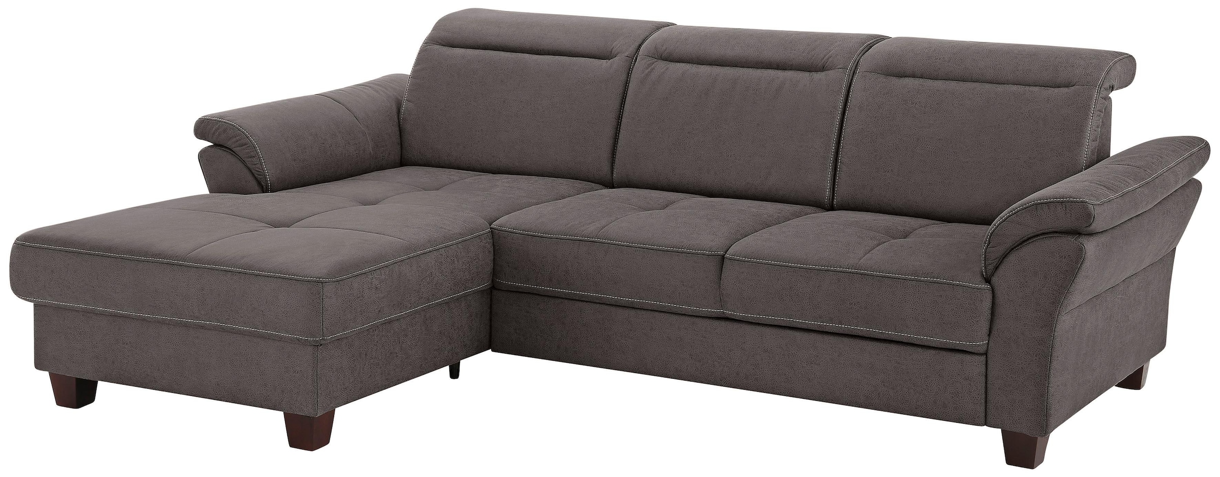 Home affaire Ecksofa »Solvei L-Form«, mit Recamierenabschluß und Sitztiefen günstig online kaufen