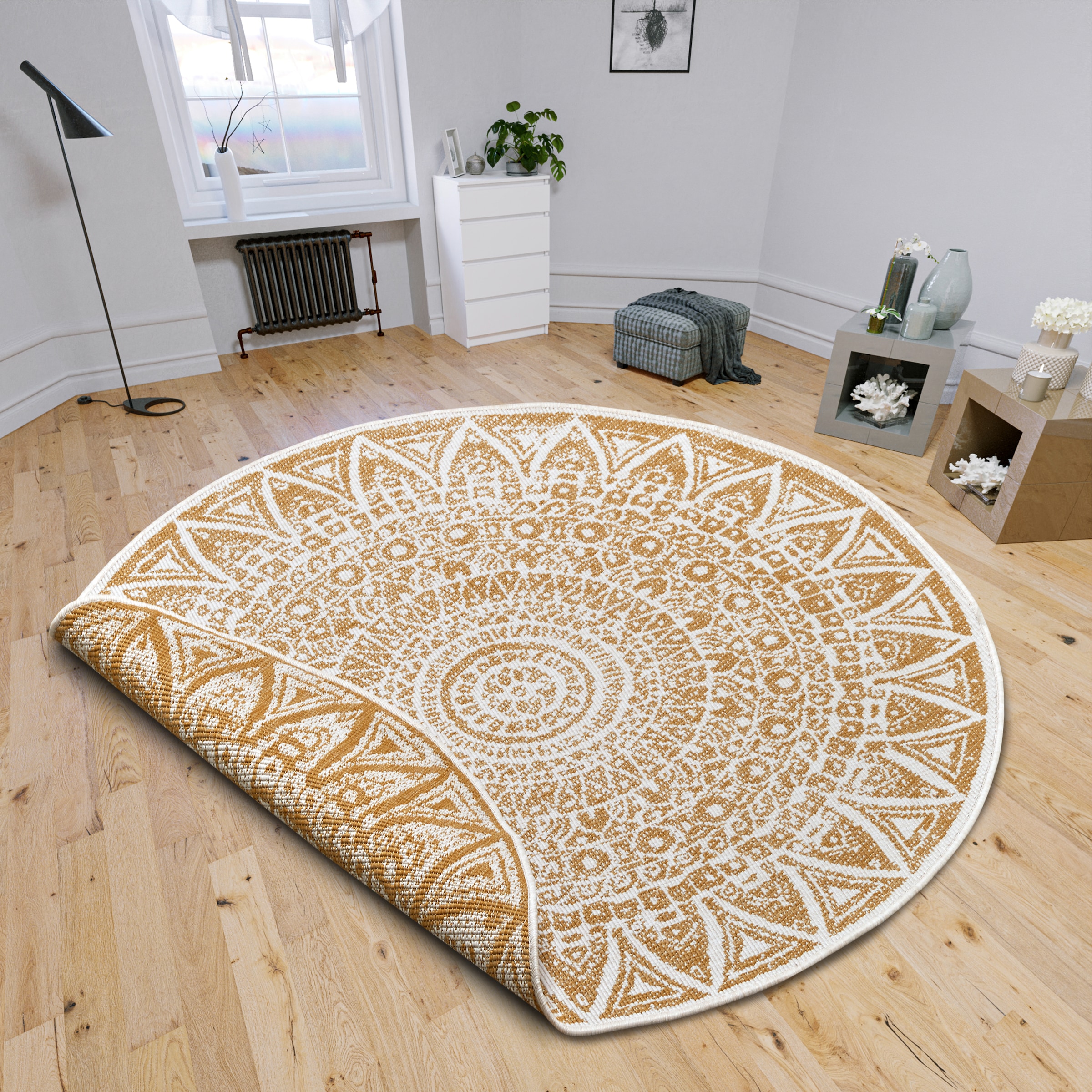 HANSE Home Teppich »Lilja Wendeteppich«, rund, 5 mm Höhe, In-& Outdoor, bei günstig online kaufen