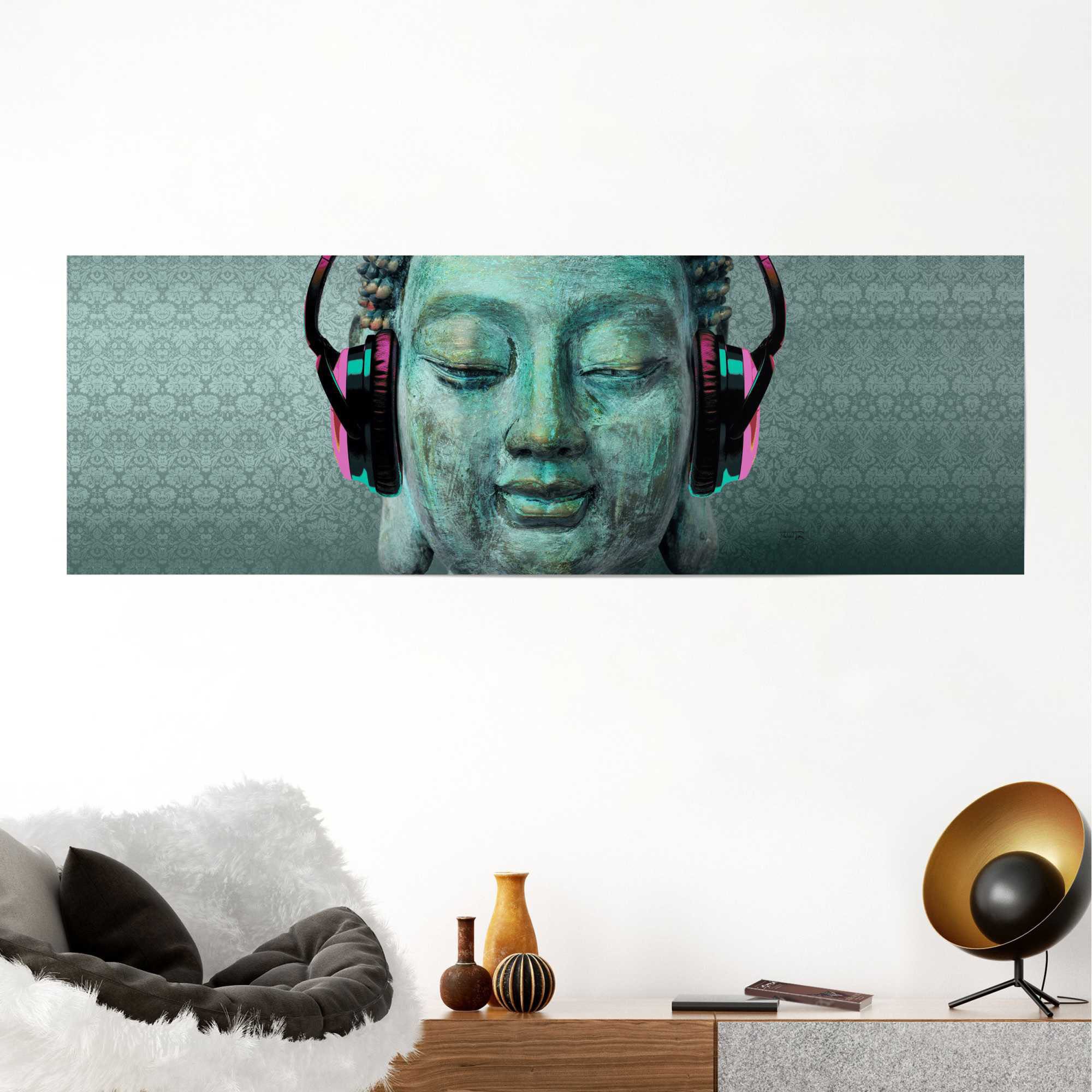 Reinders! Poster »Buddha Kopfhörer« 1 Stk. tlg. günstig online kaufen
