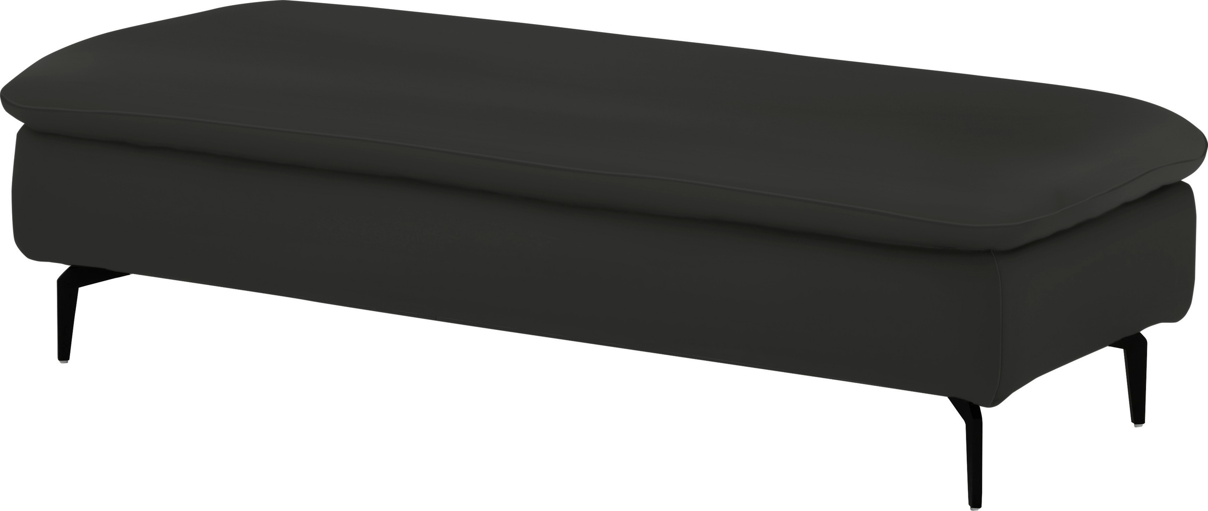 W.SCHILLIG Ecksofa »valentinoo, Designsofa, bequem, elegant und zeitlos, L-Form«, (Set), inklusive Hocker, mit Sitztiefenverstellung, Breite 299 cm