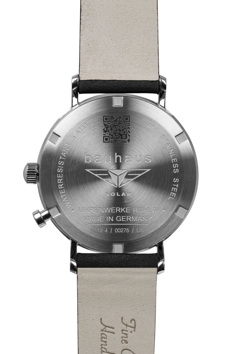bauhaus Solaruhr »Solar Power Reserve«, Armbanduhr, Herrenuhr, Datum, Made in Germany