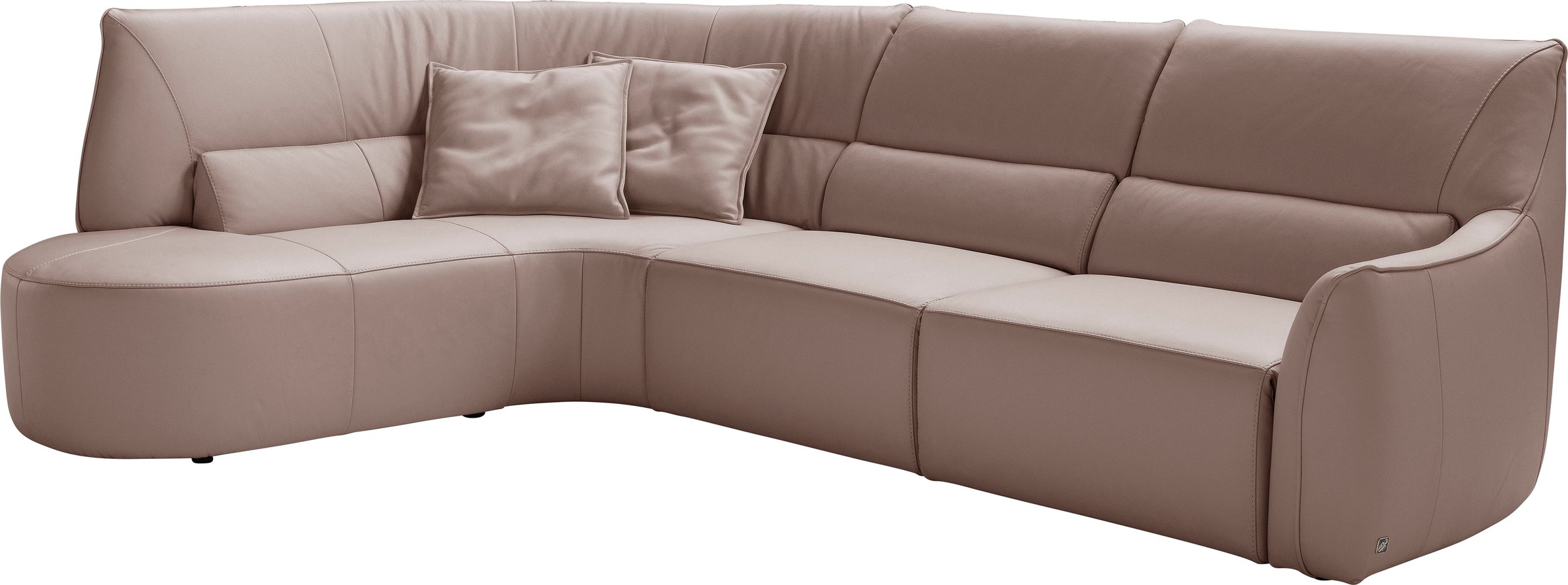 Egoitaliano Ecksofa »Puffy, extravagant & edel, Retro Designsofa, hoher Sit günstig online kaufen