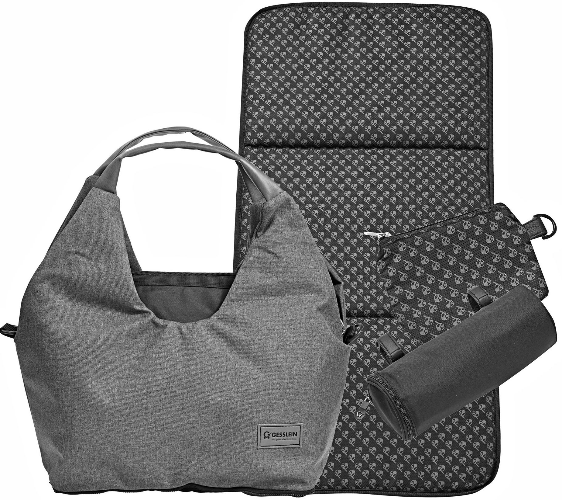 Gesslein Wickeltasche »N°5, sand«, mit Wickelauflage und Flaschenhalter, Made in Germany