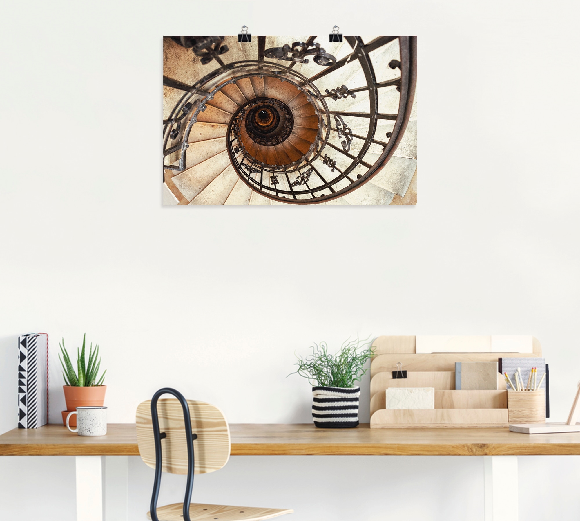 Artland Wandbild »Treppe«, Architektonische Elemente, (1 St.), als Alubild, Outdoorbild, Leinwandbild, Poster, Wandaufkleber