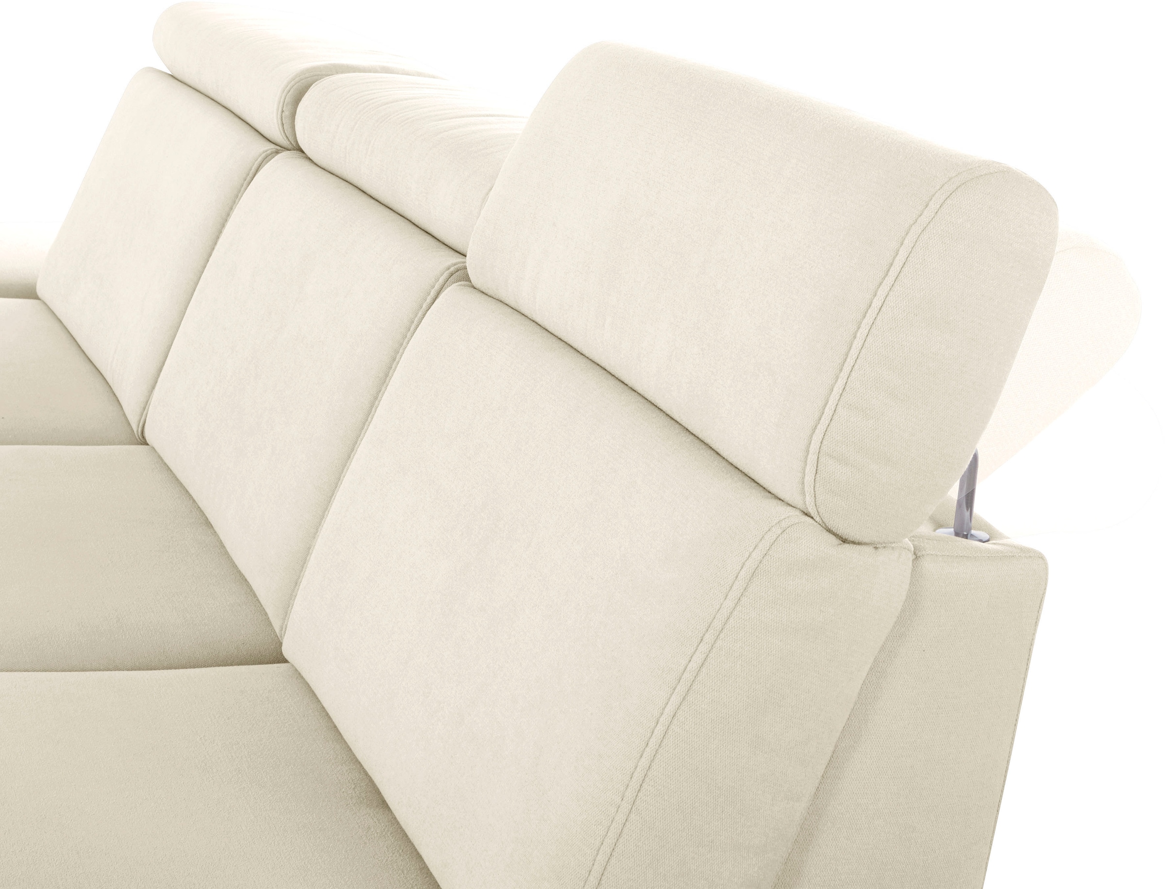 sit&more Ecksofa »Brisbane L-Form«, Fußhöhe 12 cm, inklusive Sitztiefen-, Armteil- und Kopfteilverstellung