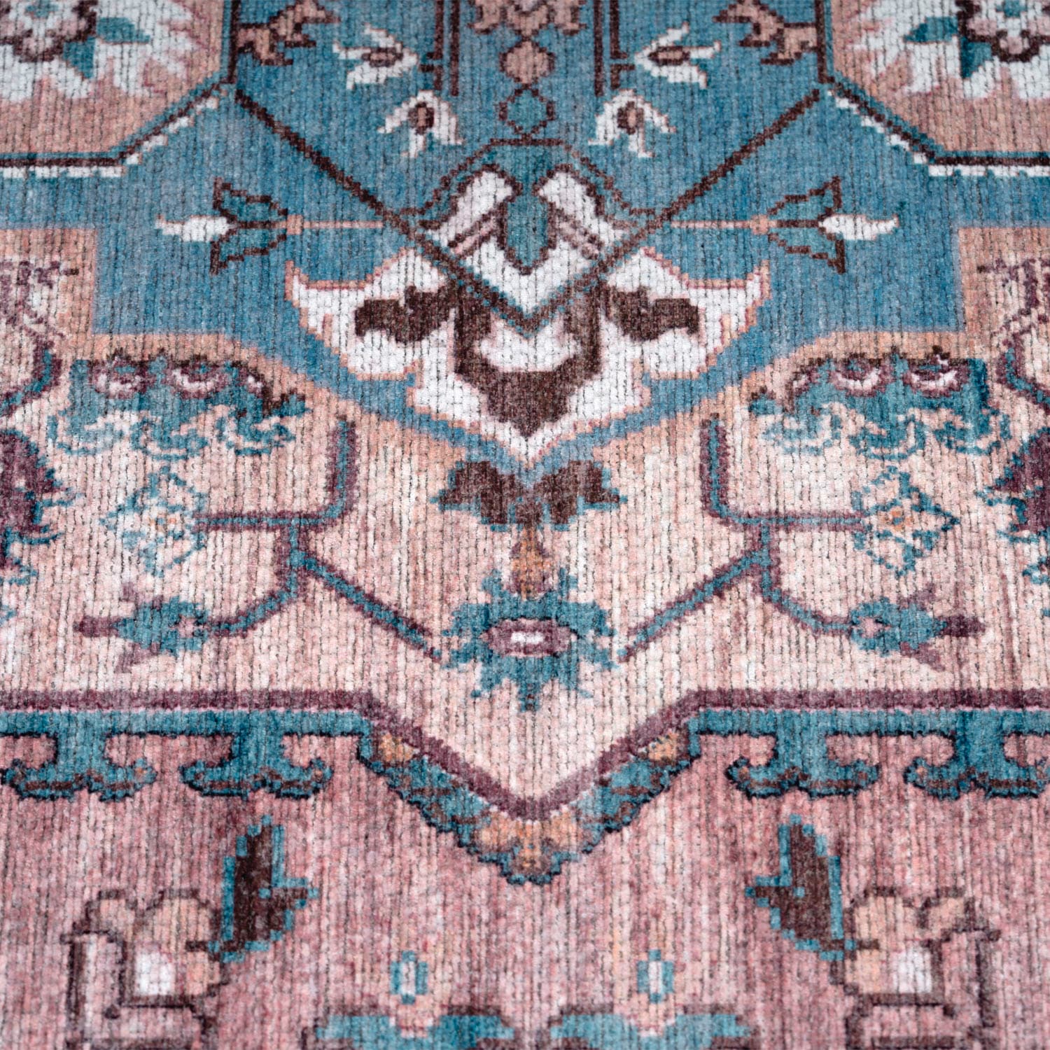 Paco Home Teppich »Bordeaux 246«, rechteckig, 4 mm Höhe, Kurzflor, Orient-Optik, Pastell-Farben, Vintage Design, waschbar